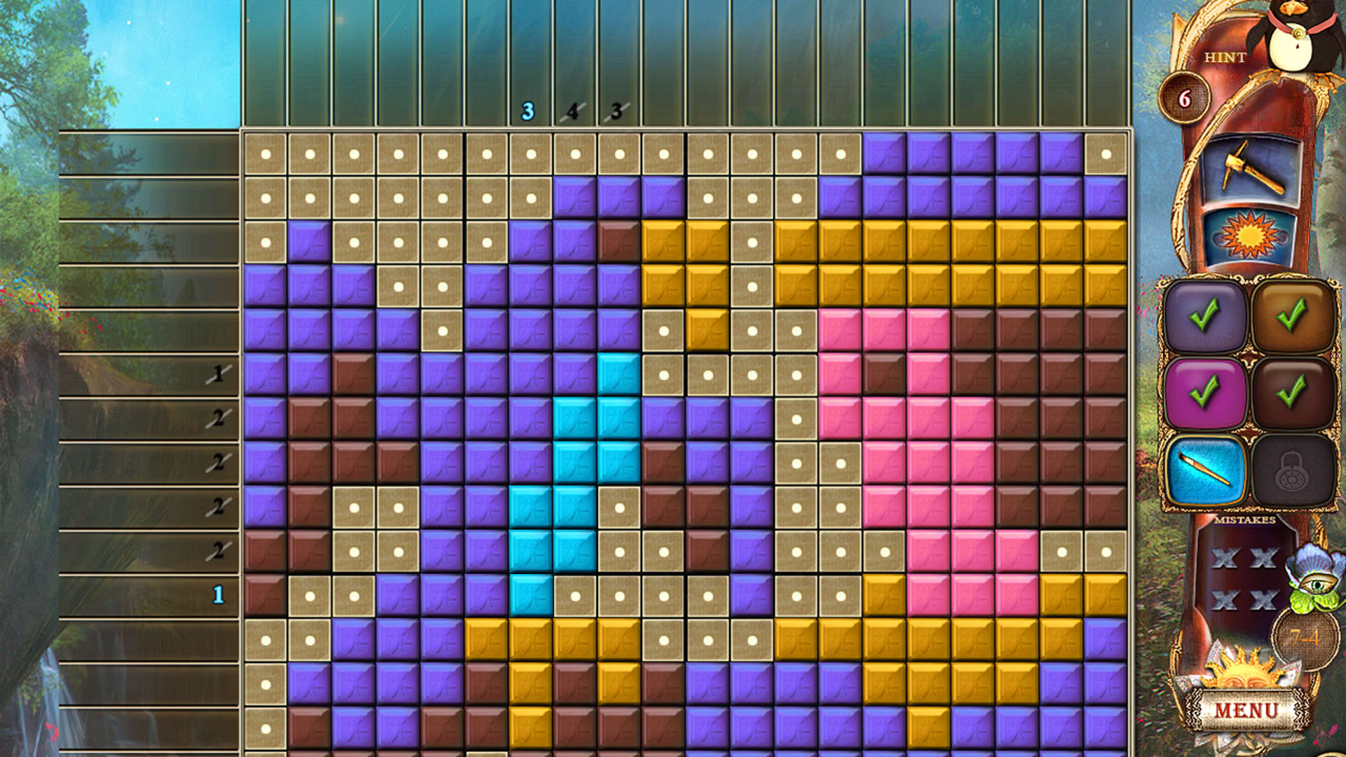 Screenshot for Fantasy Mosaics 19: Edge of the World