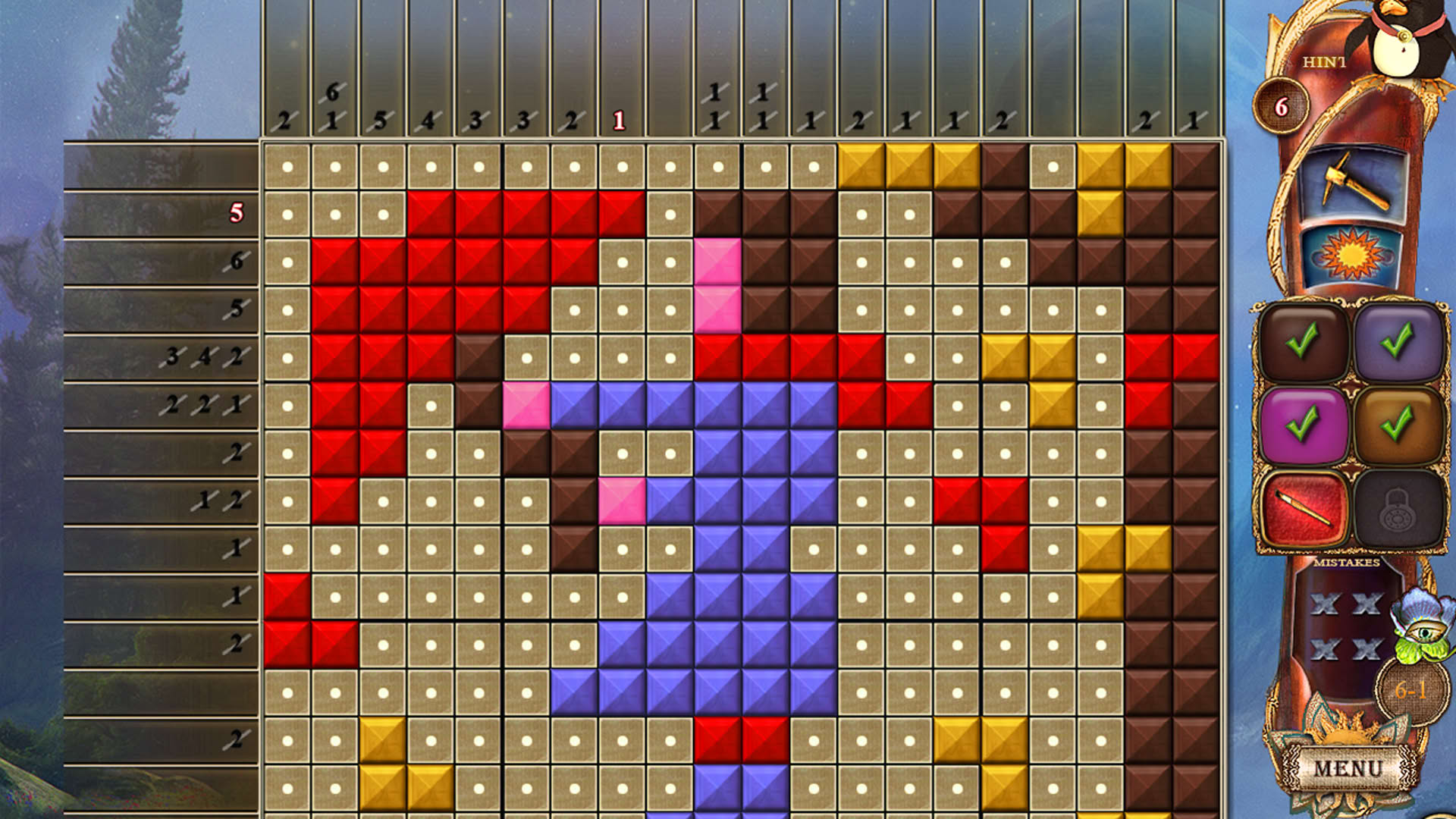 Screenshot for Fantasy Mosaics 19: Edge of the World