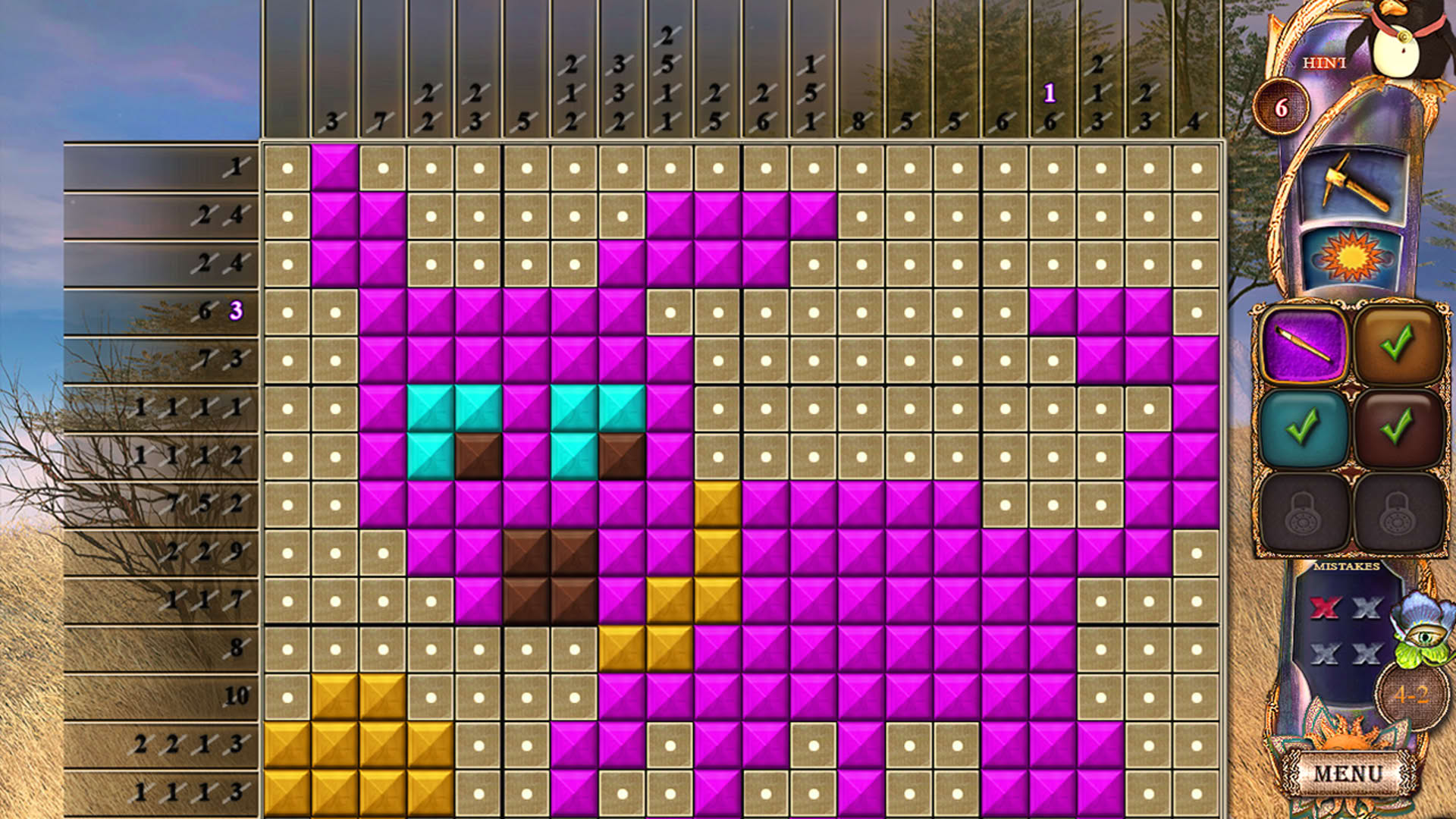 Screenshot for Fantasy Mosaics 20: Castle of Puzzles