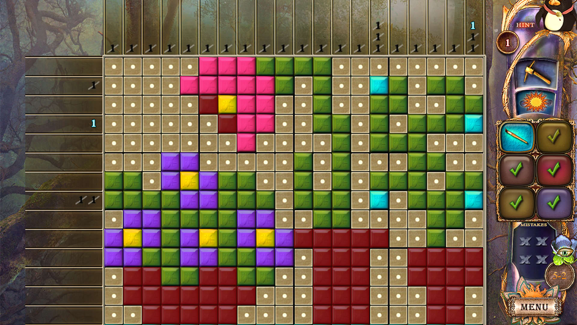 Screenshot for Fantasy Mosaics 20: Castle of Puzzles