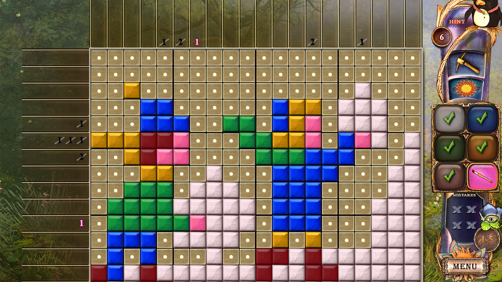 Screenshot for Fantasy Mosaics 20: Castle of Puzzles