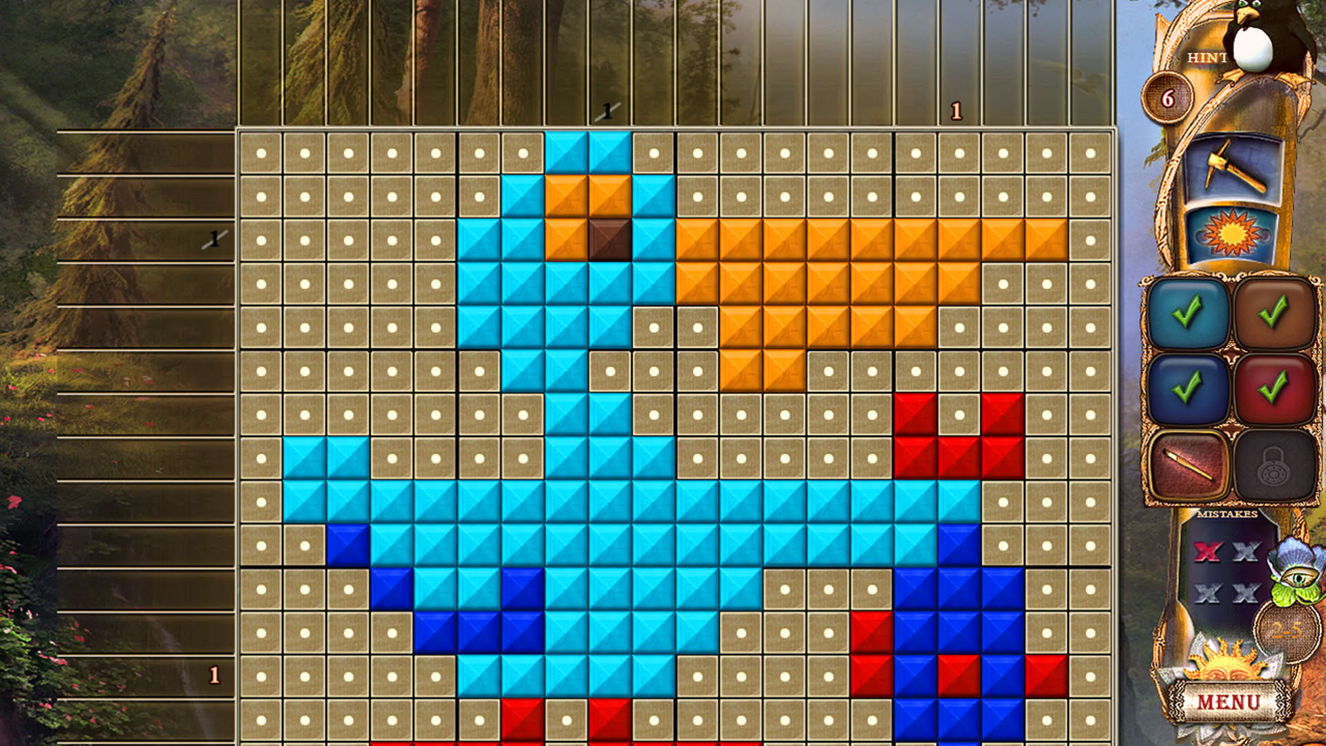 Screenshot for Fantasy Mosaics 21: On the Movie Set