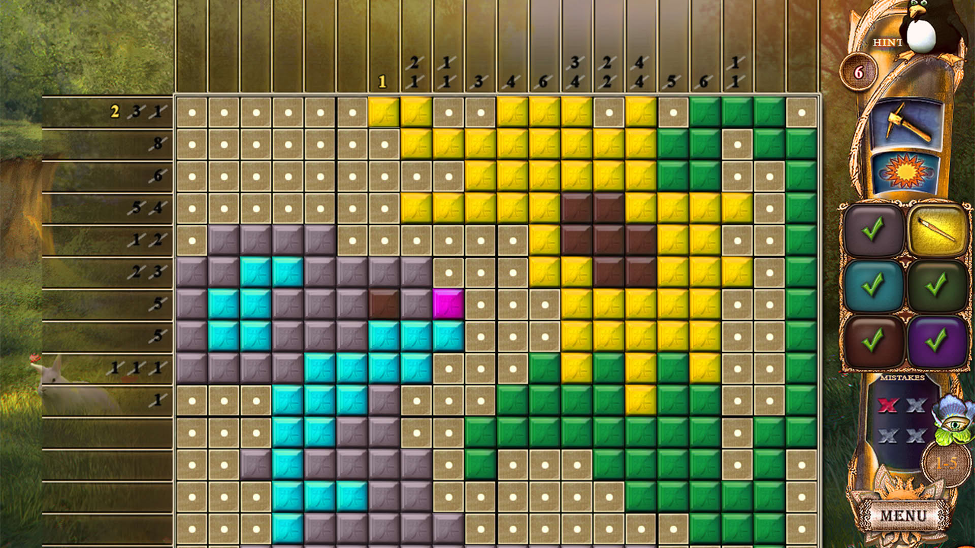 Screenshot for Fantasy Mosaics 21: On the Movie Set