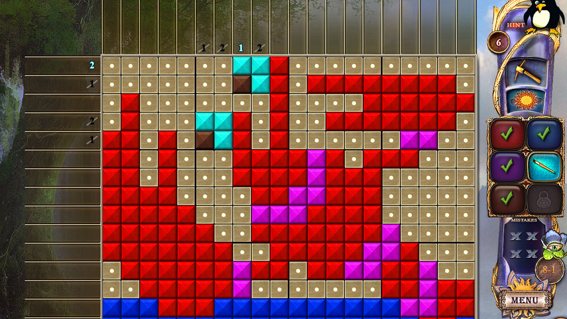 Screenshot for Fantasy Mosaics 24: Deserted Island