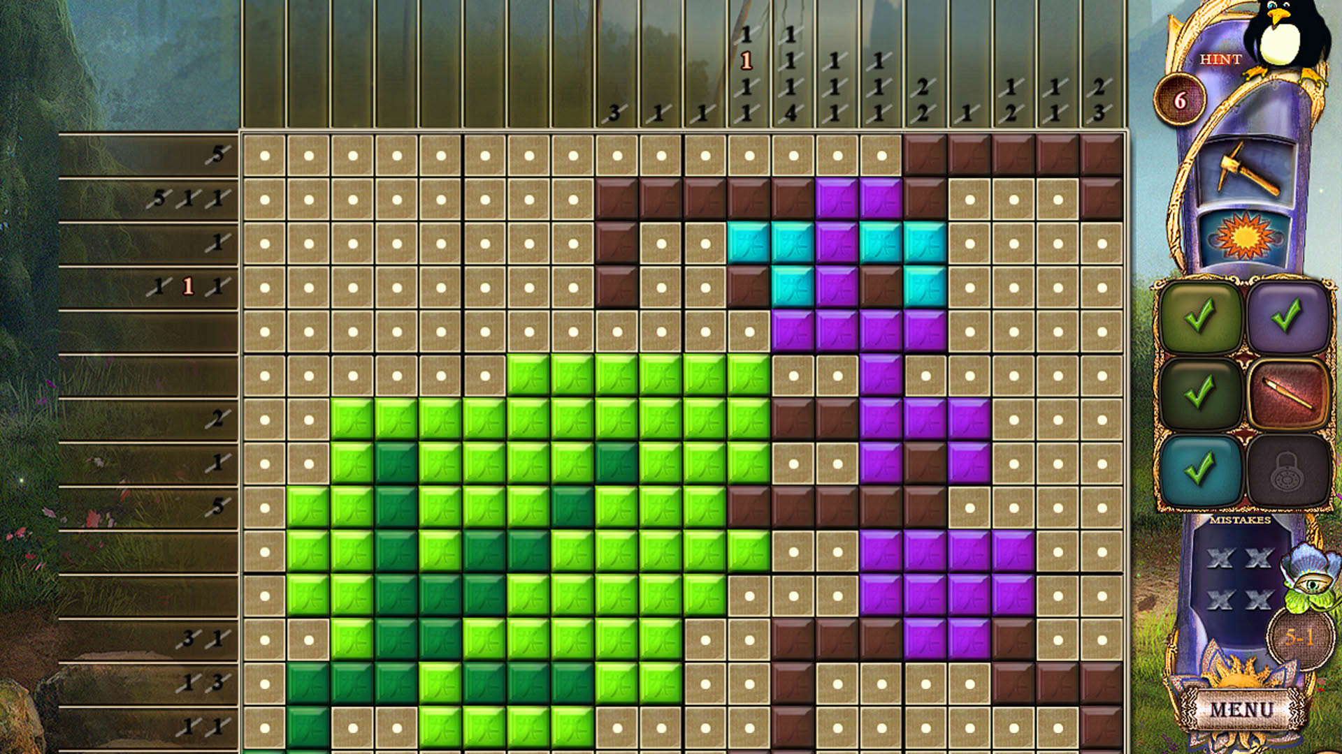Screenshot for Fantasy Mosaics 24: Deserted Island