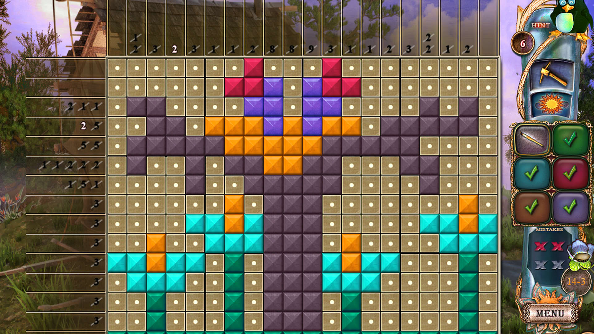 Screenshot for Fantasy Mosaics 25: Wedding Ceremony
