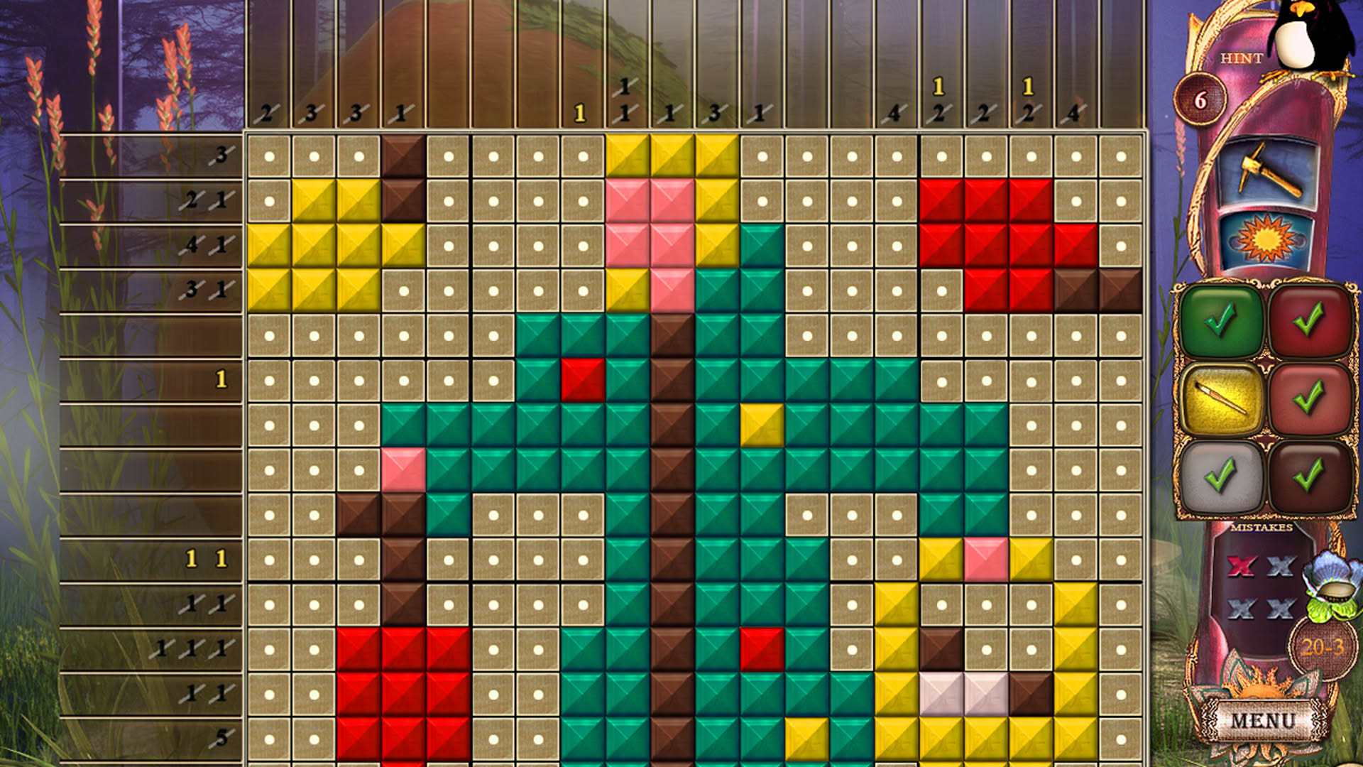 Screenshot for Fantasy Mosaics 26: Fairytale Garden
