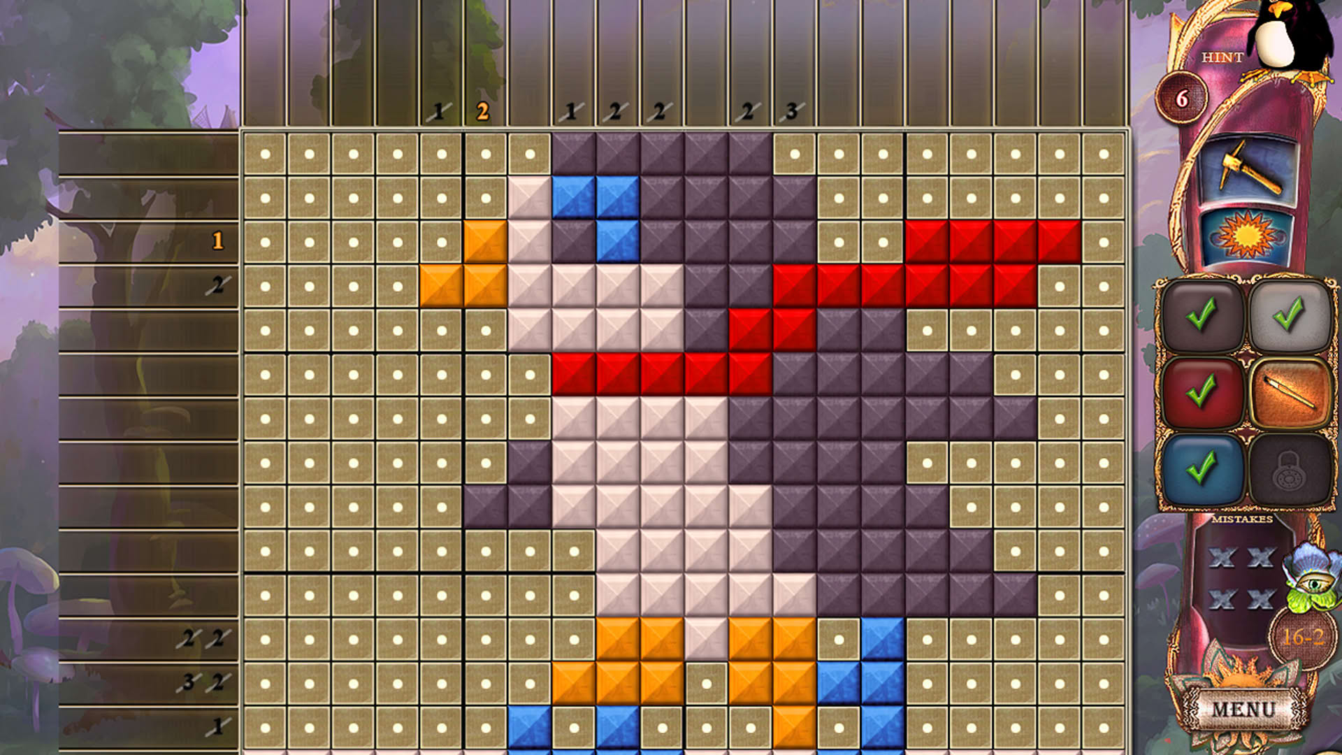 Screenshot for Fantasy Mosaics 26: Fairytale Garden