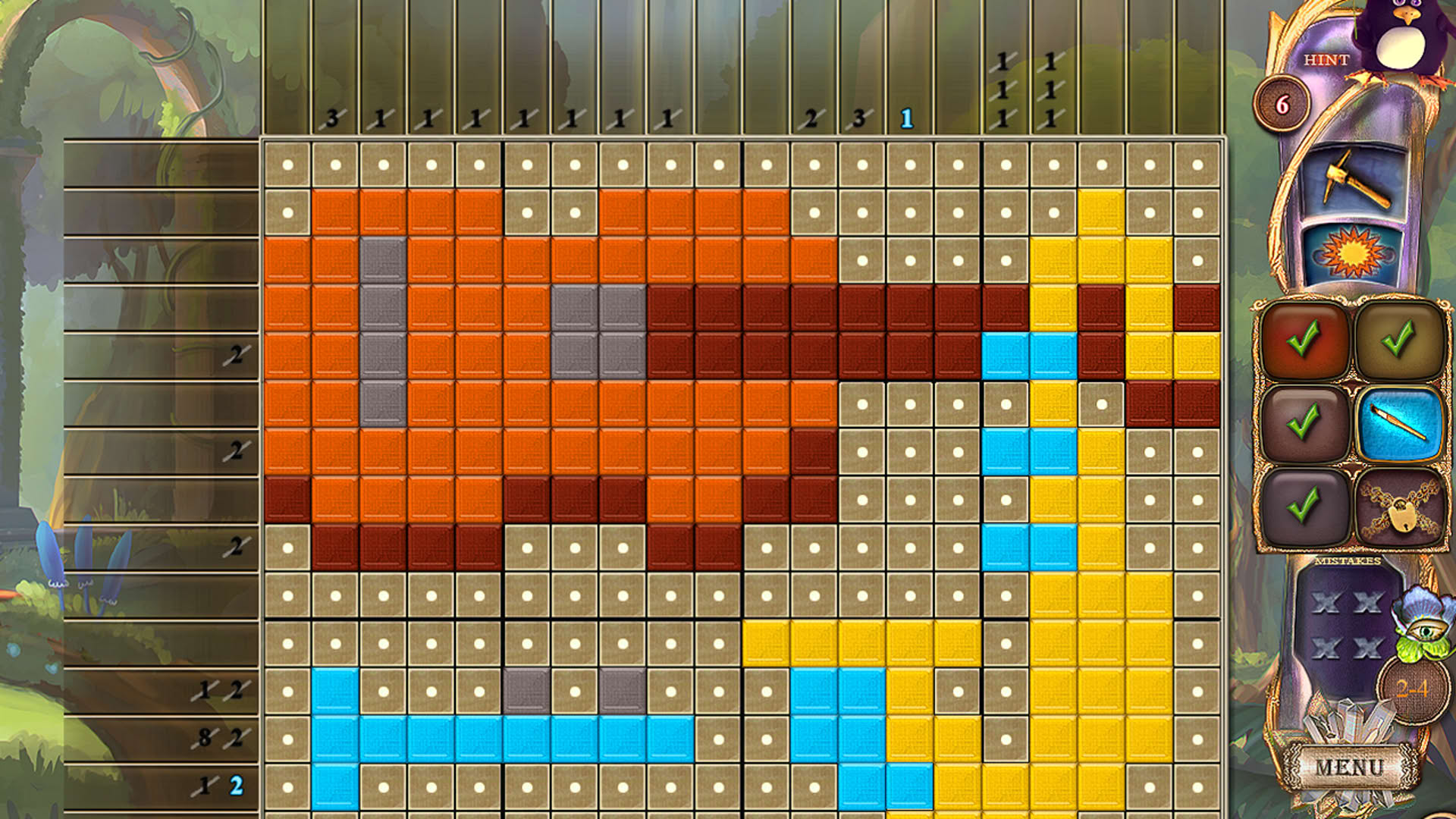 Screenshot for Fantasy Mosaics 27: Secret Colors