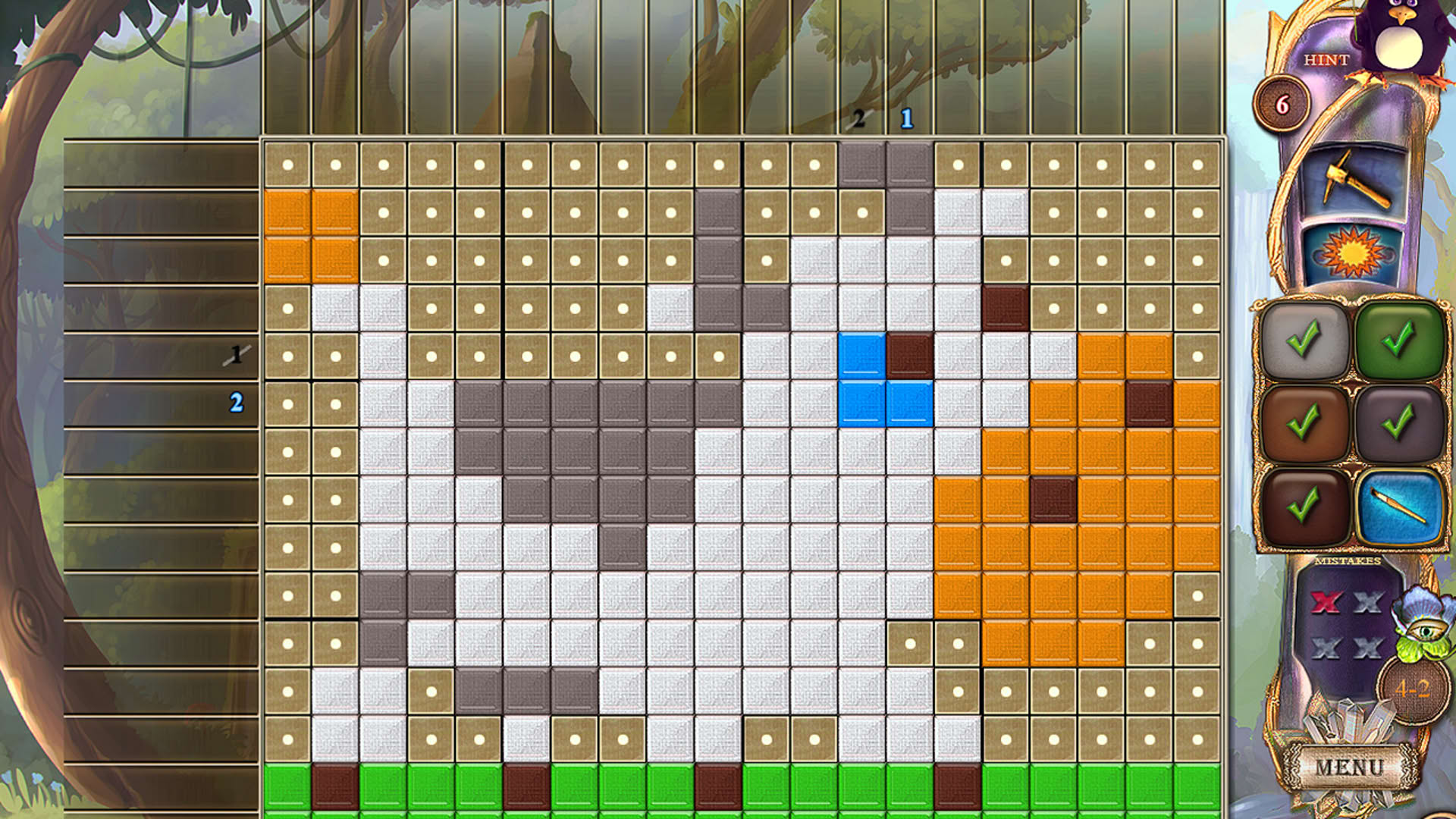 Screenshot for Fantasy Mosaics 27: Secret Colors