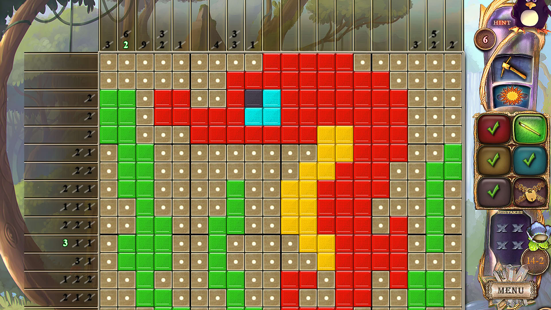Screenshot for Fantasy Mosaics 27: Secret Colors