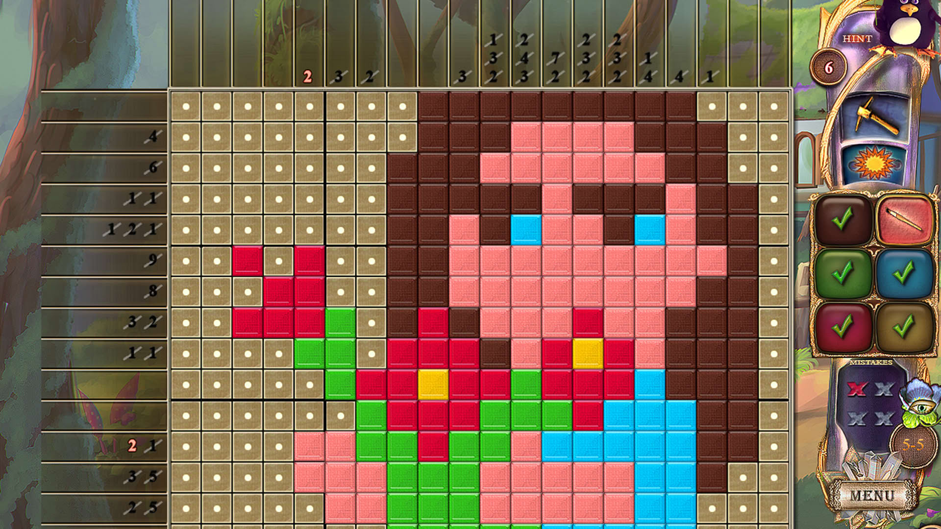 Screenshot for Fantasy Mosaics 27: Secret Colors