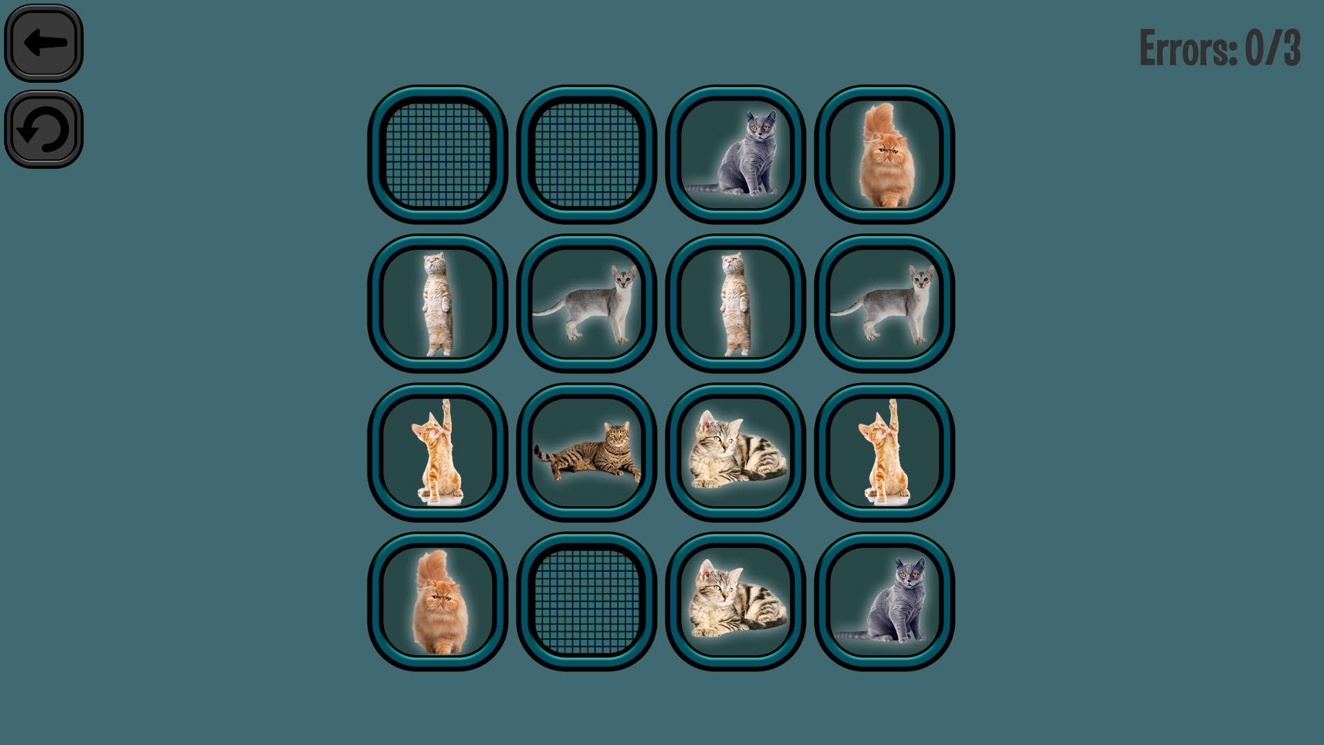 Screenshot for Animals Memory: Cats