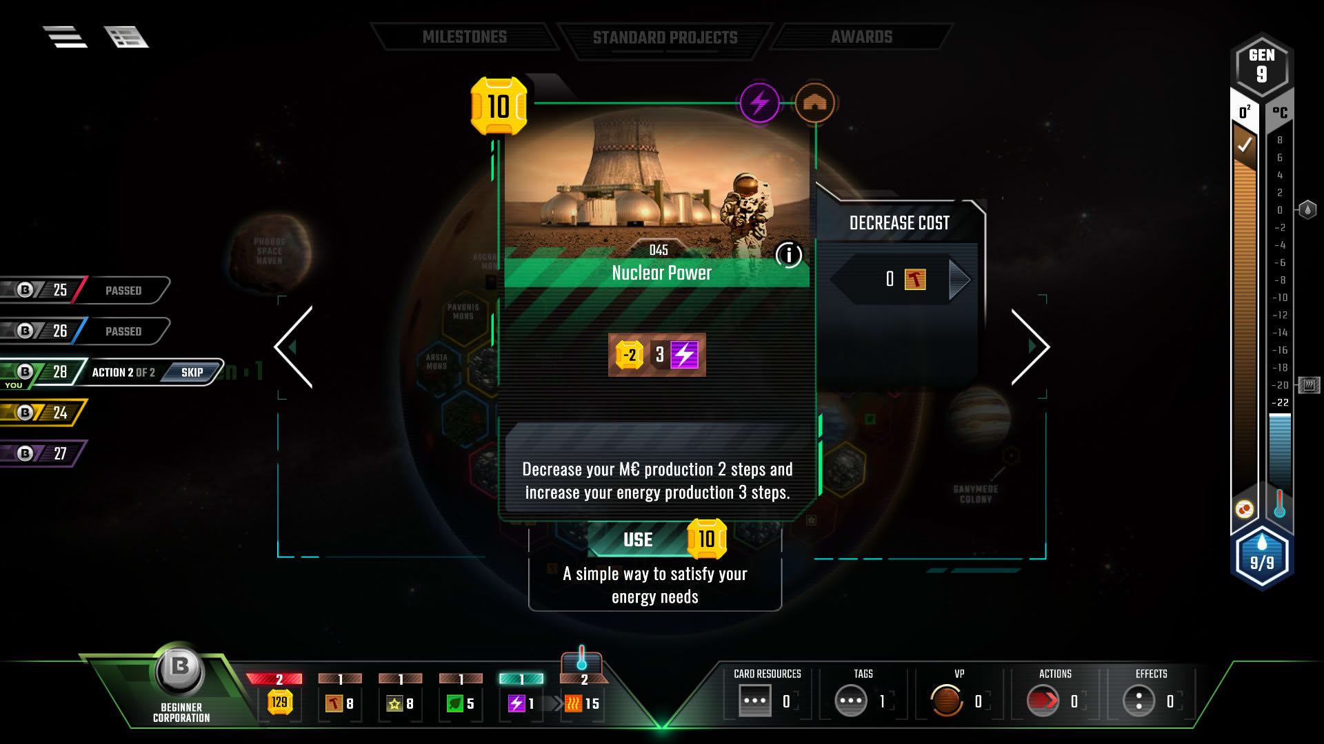 Screenshot for Terraforming Mars
