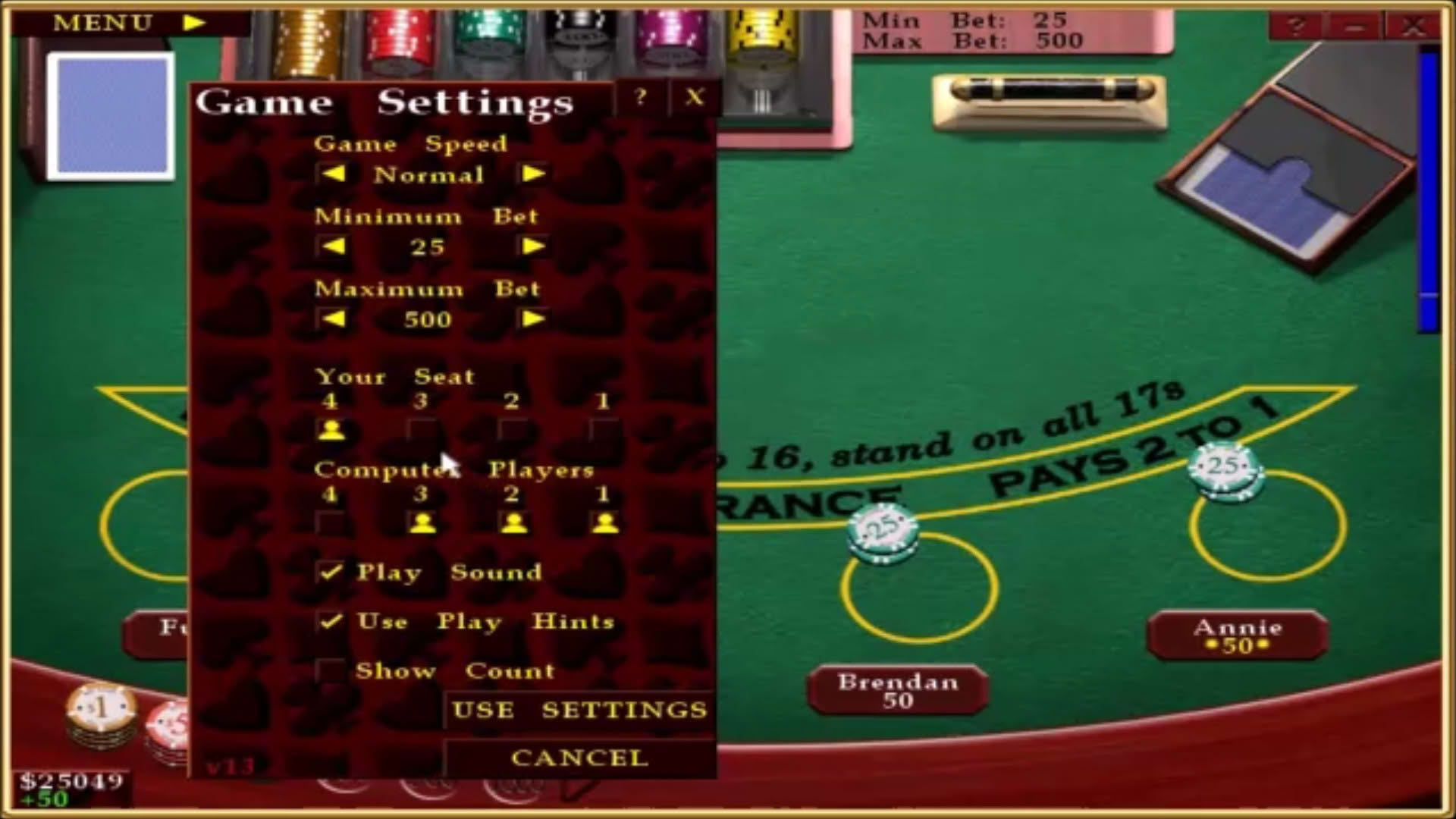 Screenshot for Casino Blackjack