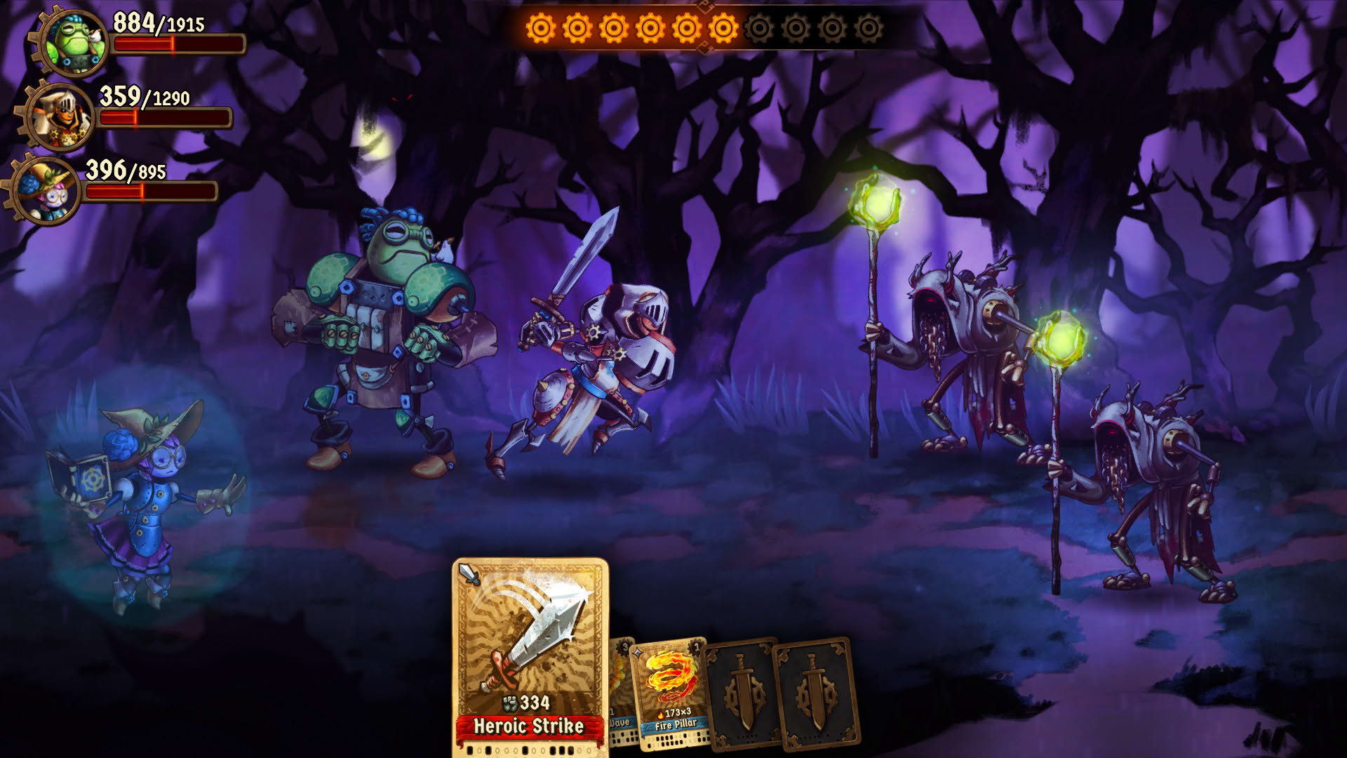 Screenshot for SteamWorld Quest: Hand of Gilgamech