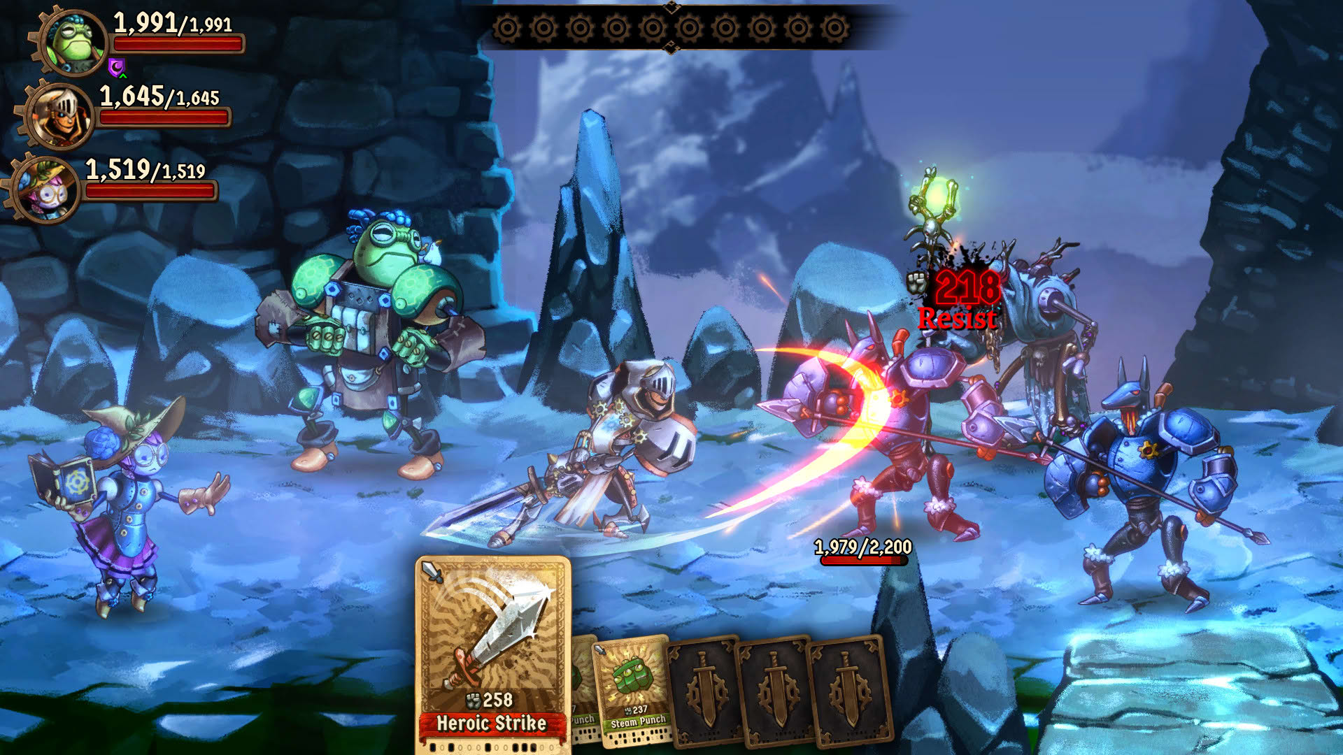 Screenshot for SteamWorld Quest: Hand of Gilgamech