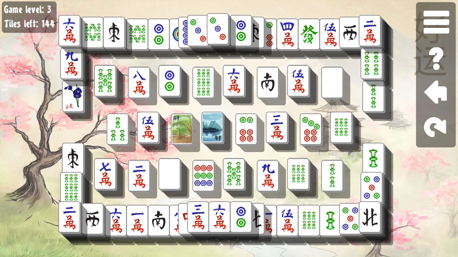 Screenshot for Mahjong Solitaire