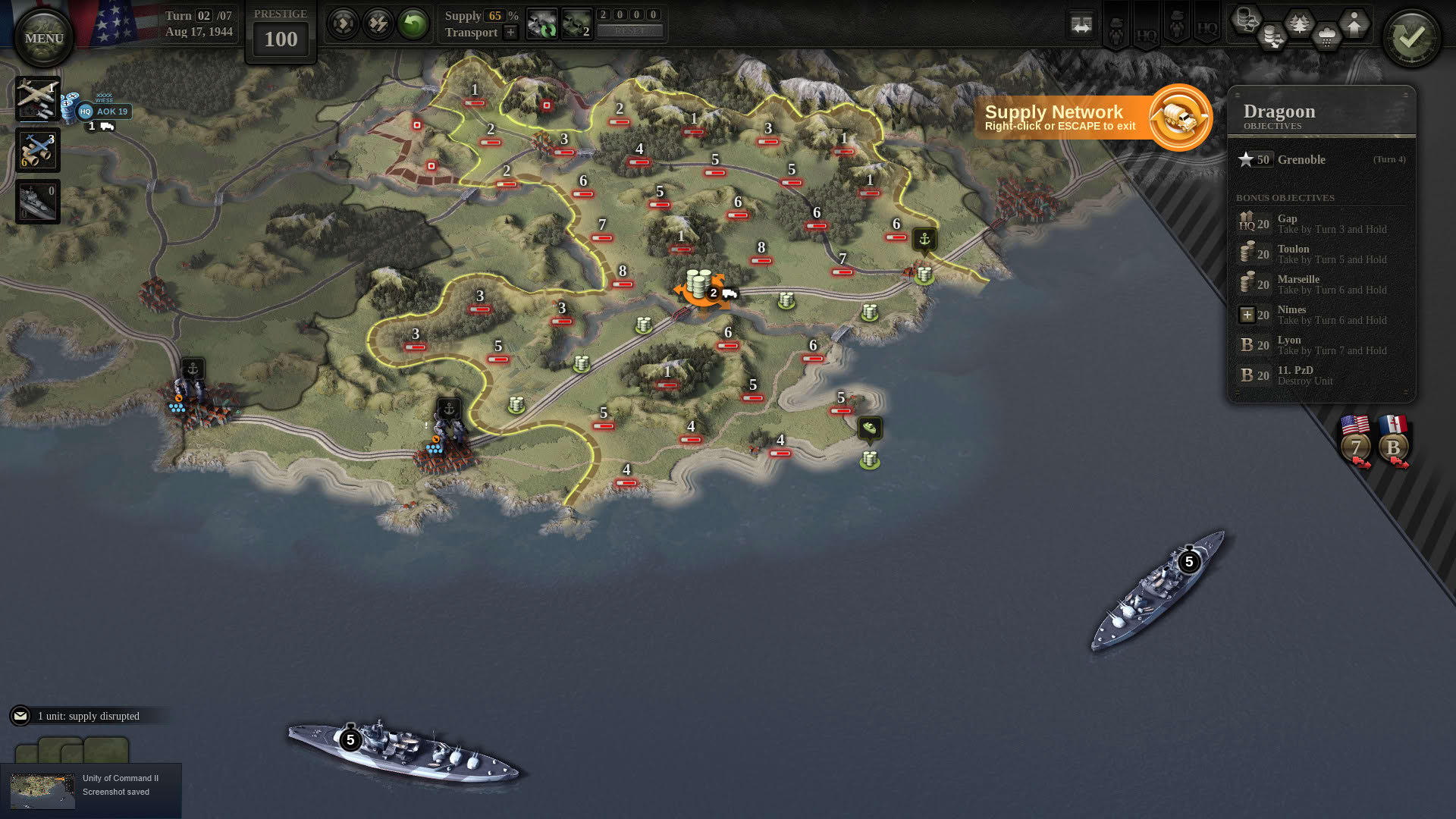 Screenshot for Unity of Command II