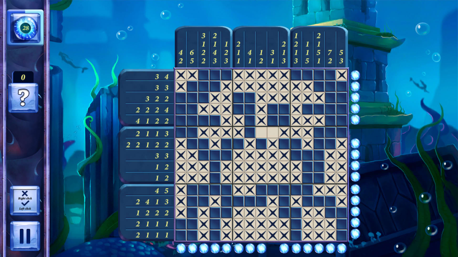 Screenshot for Picross Fairytale: Legend of the Mermaid