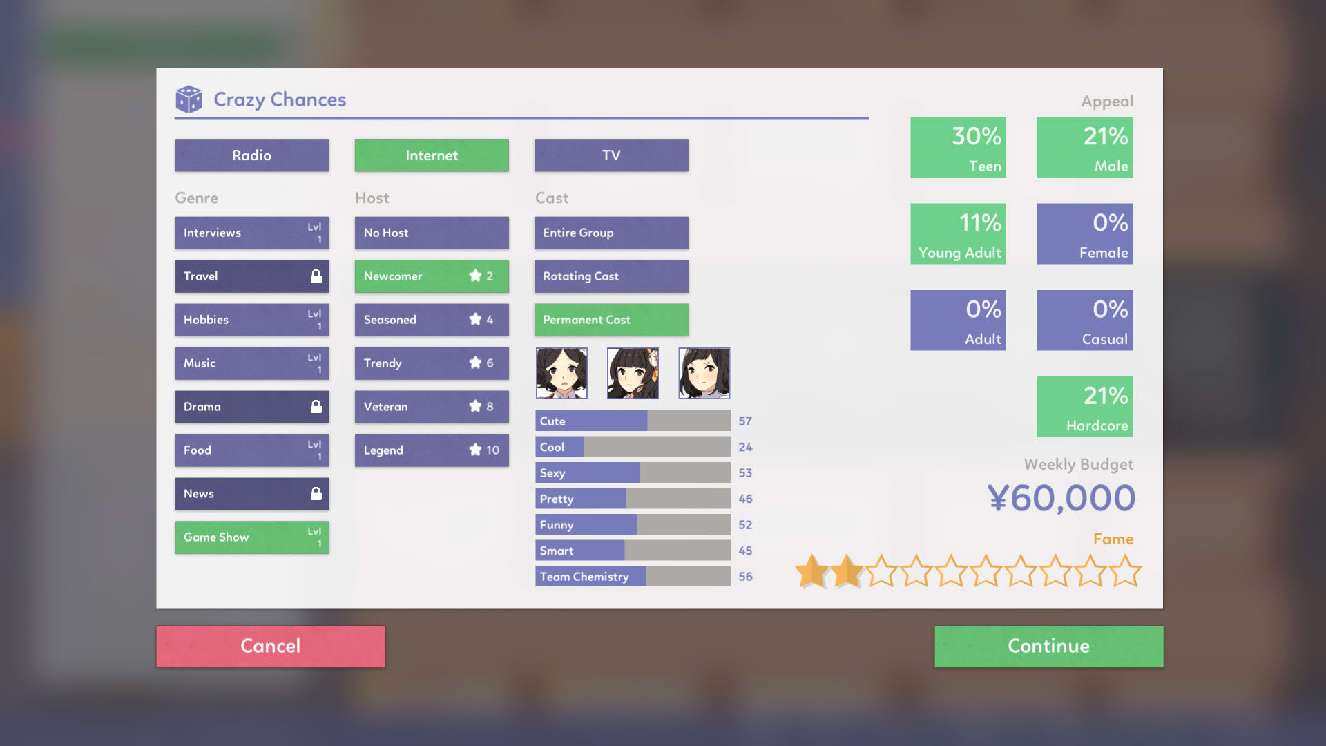 Screenshot for Idol Manager
