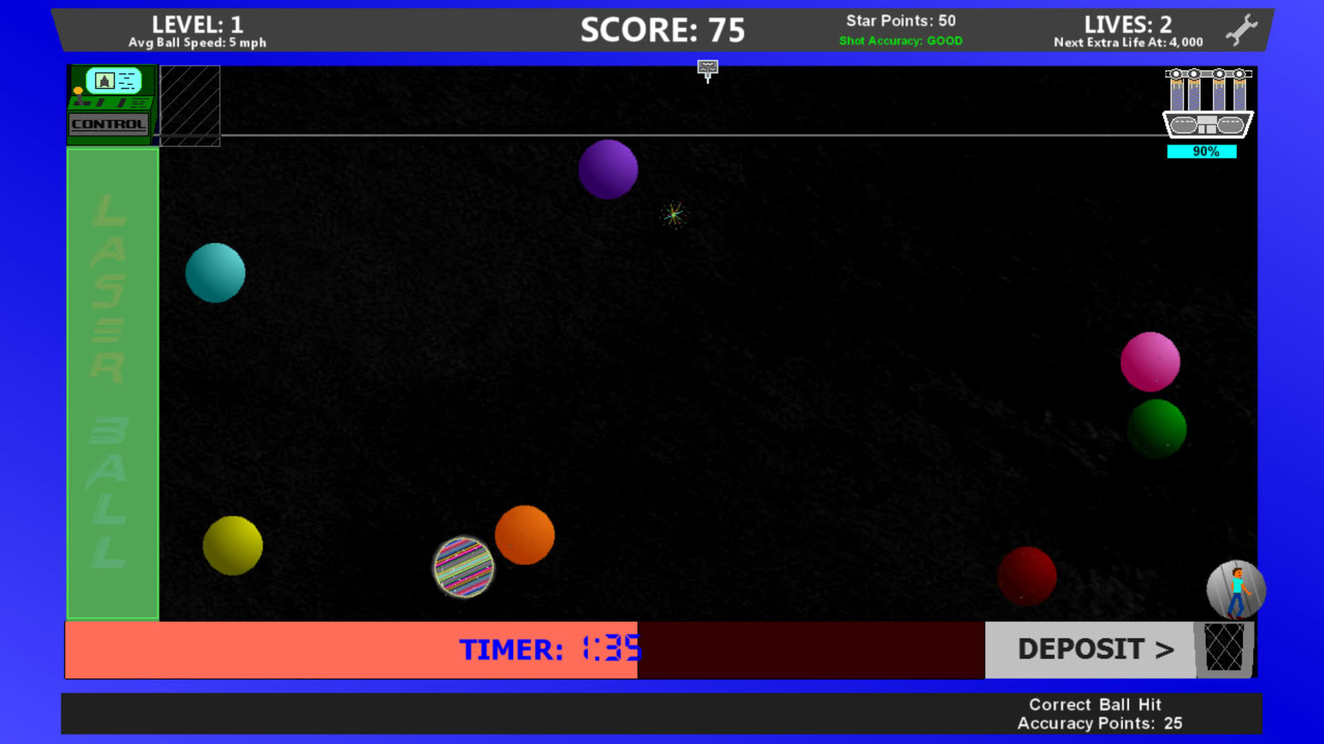 Screenshot for Laser Ball