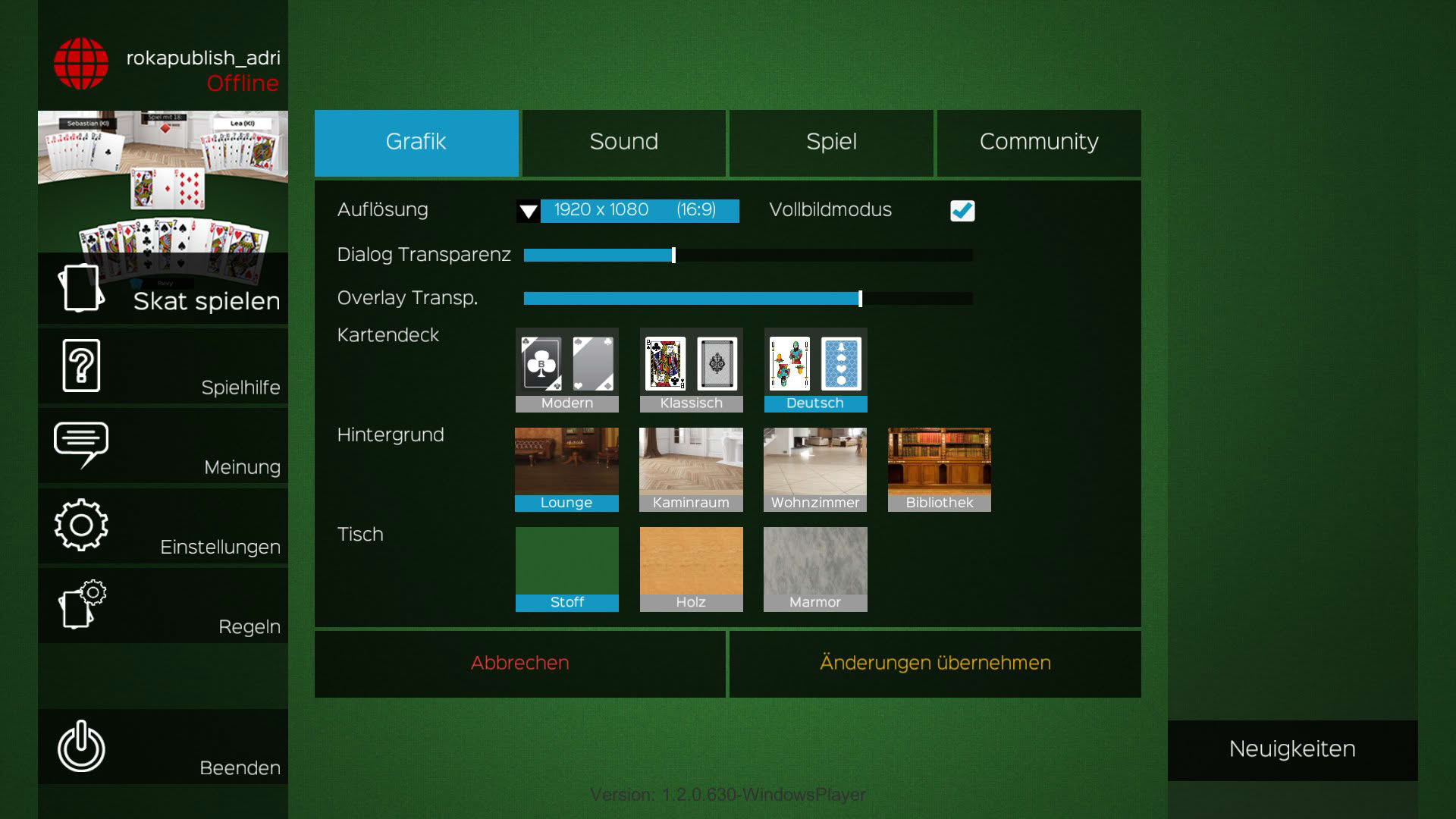 Screenshot for Skat Stammtisch