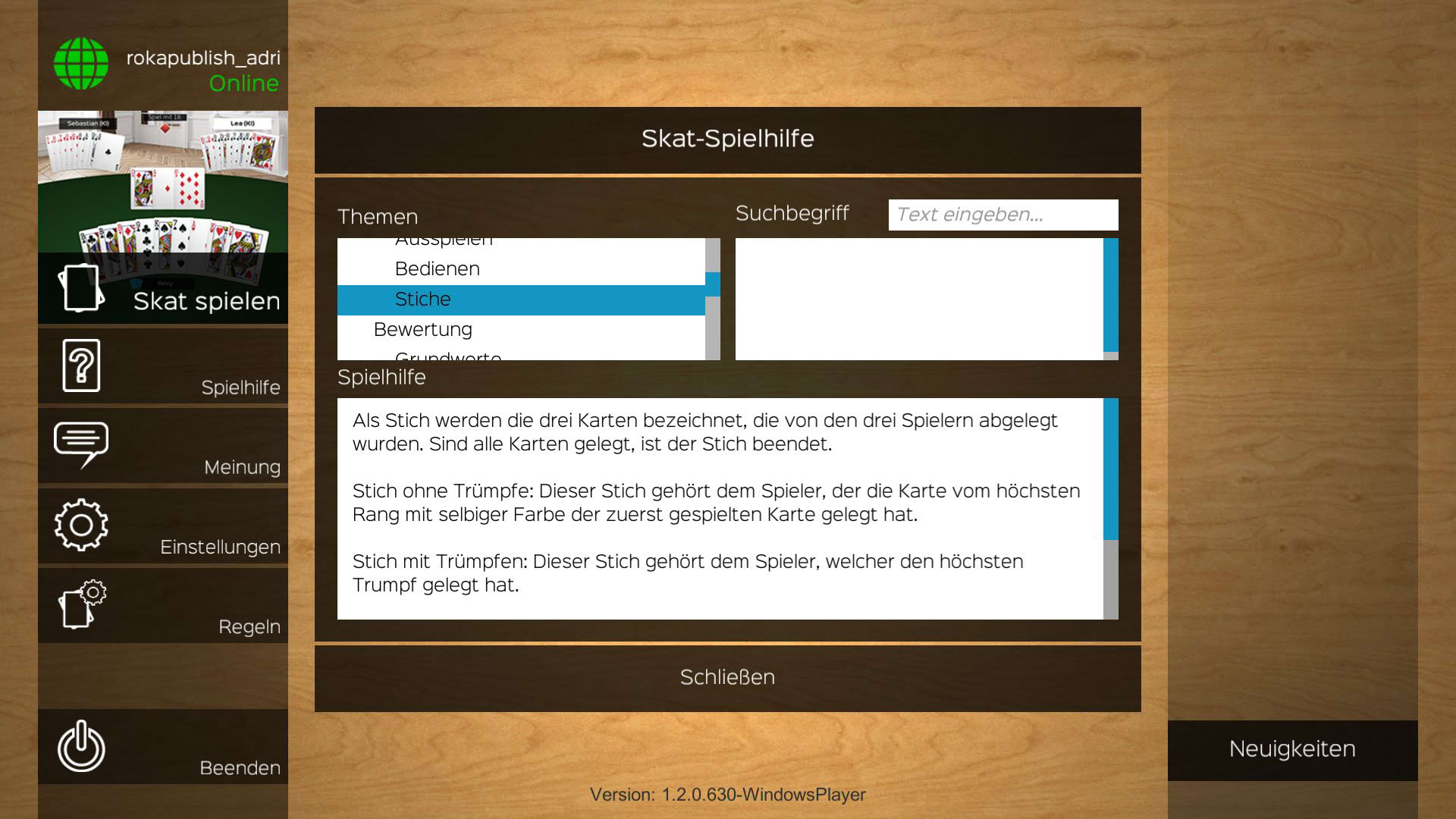 Screenshot for Skat Stammtisch