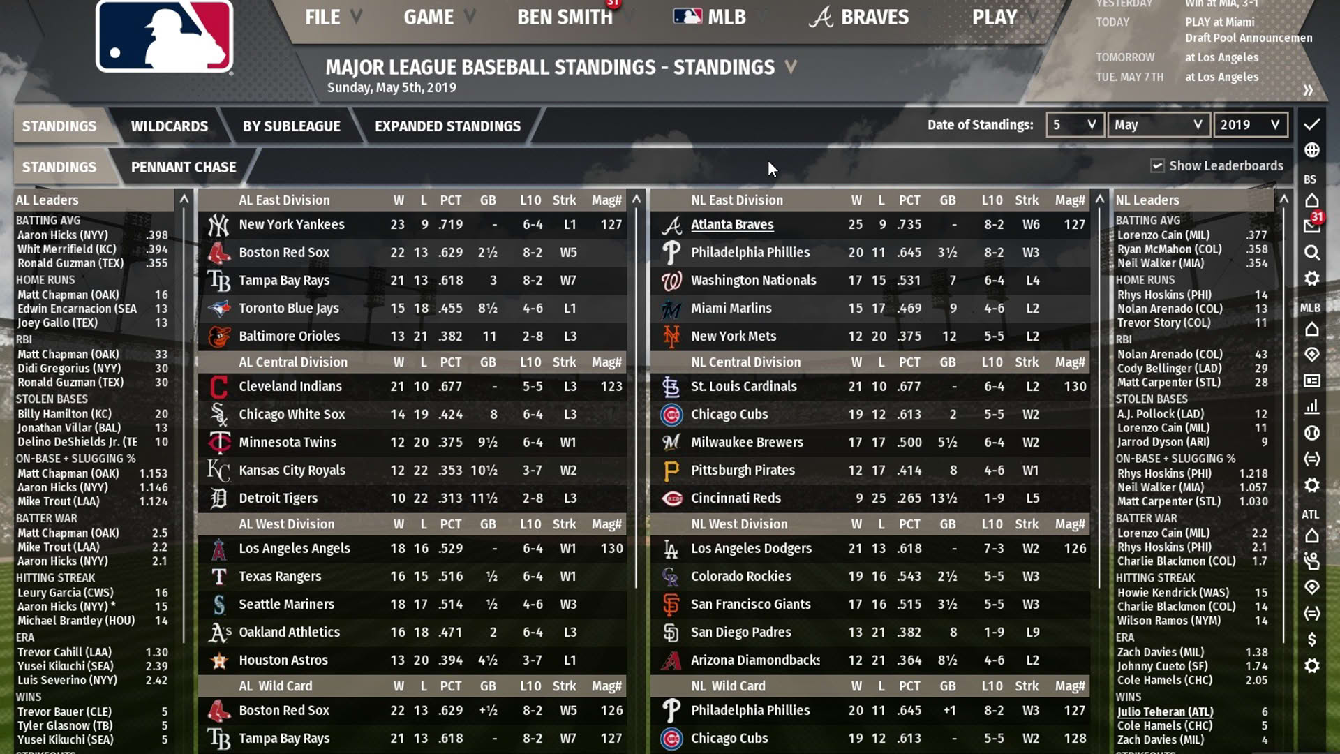 Screenshot for Out of the Park Baseball 20