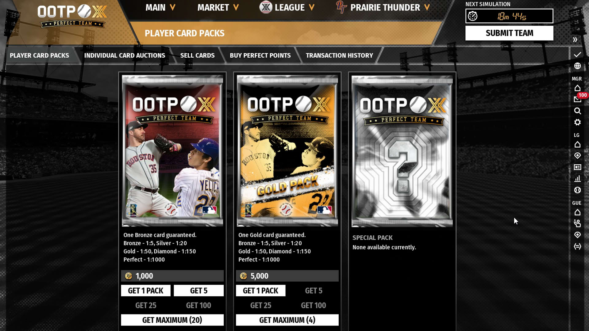 Screenshot for Out of the Park Baseball 20