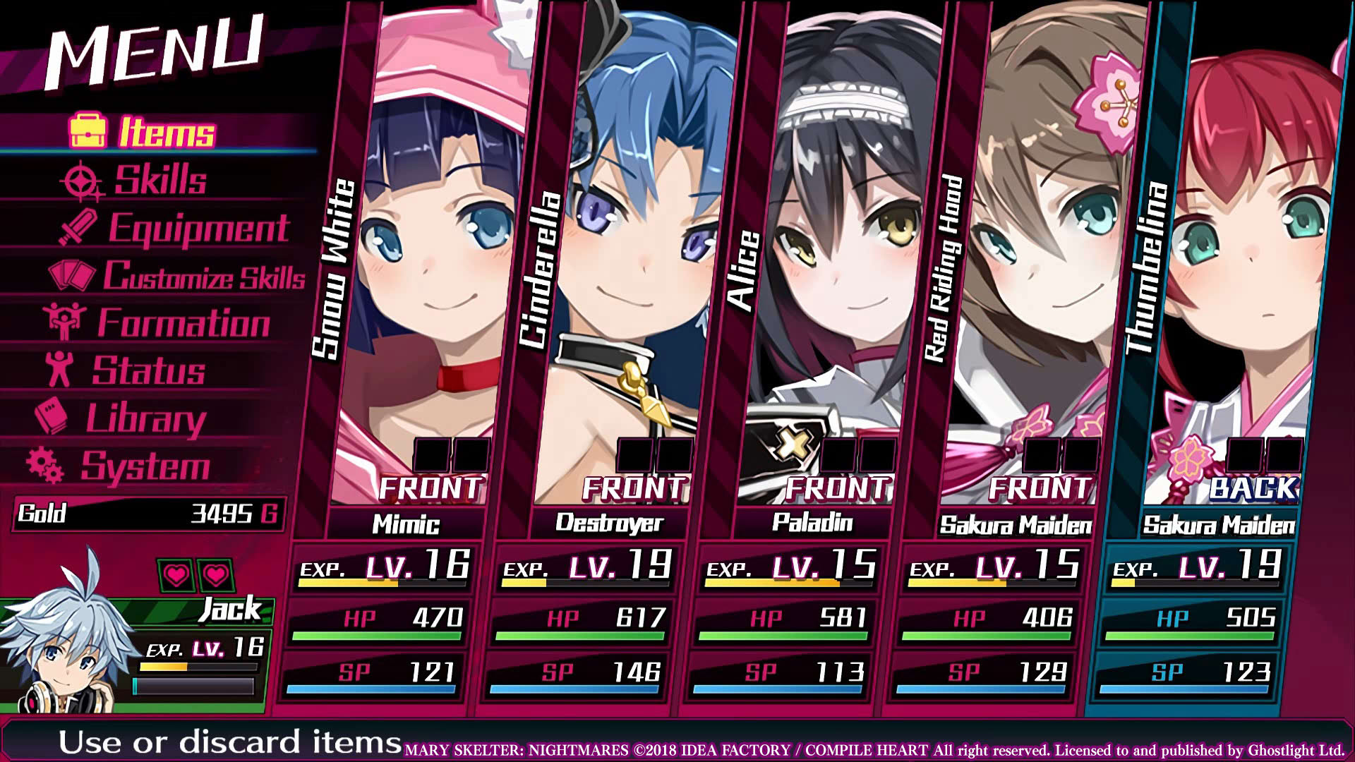 Screenshot for Mary Skelter: Nightmares