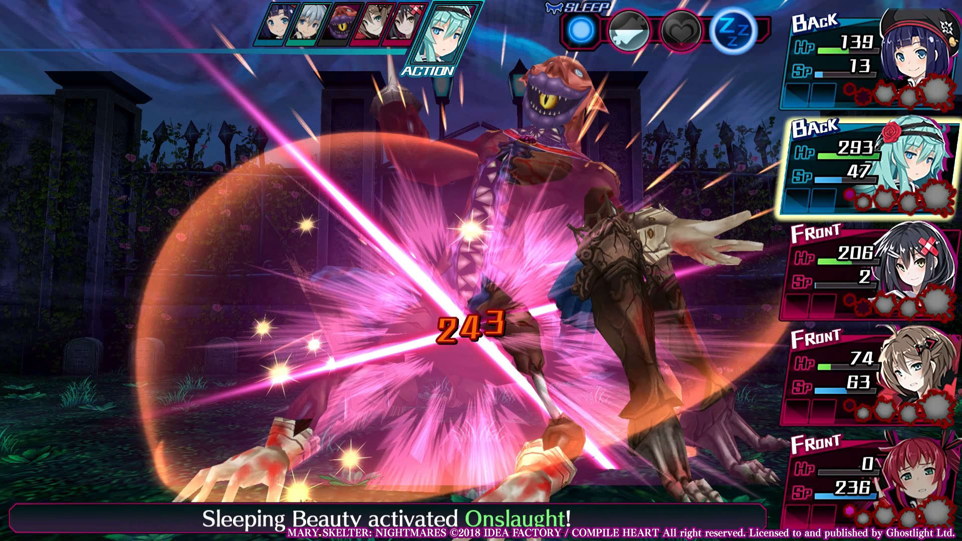 Screenshot for Mary Skelter: Nightmares