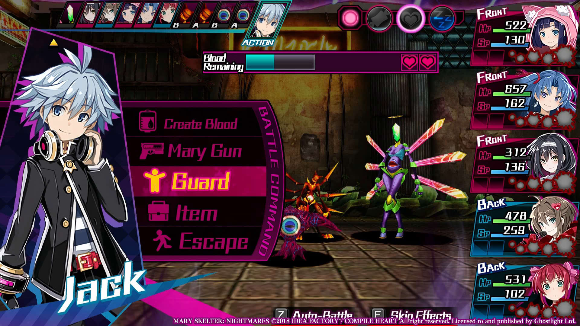 Screenshot for Mary Skelter: Nightmares