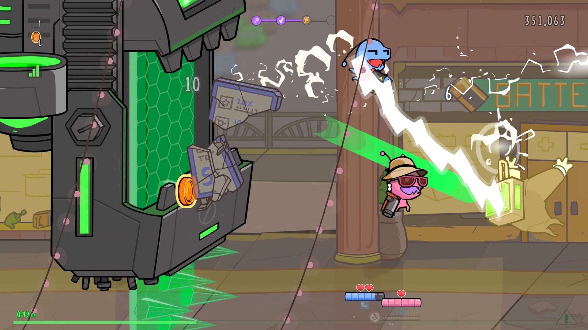 Screenshot for Alien Hominid Invasion