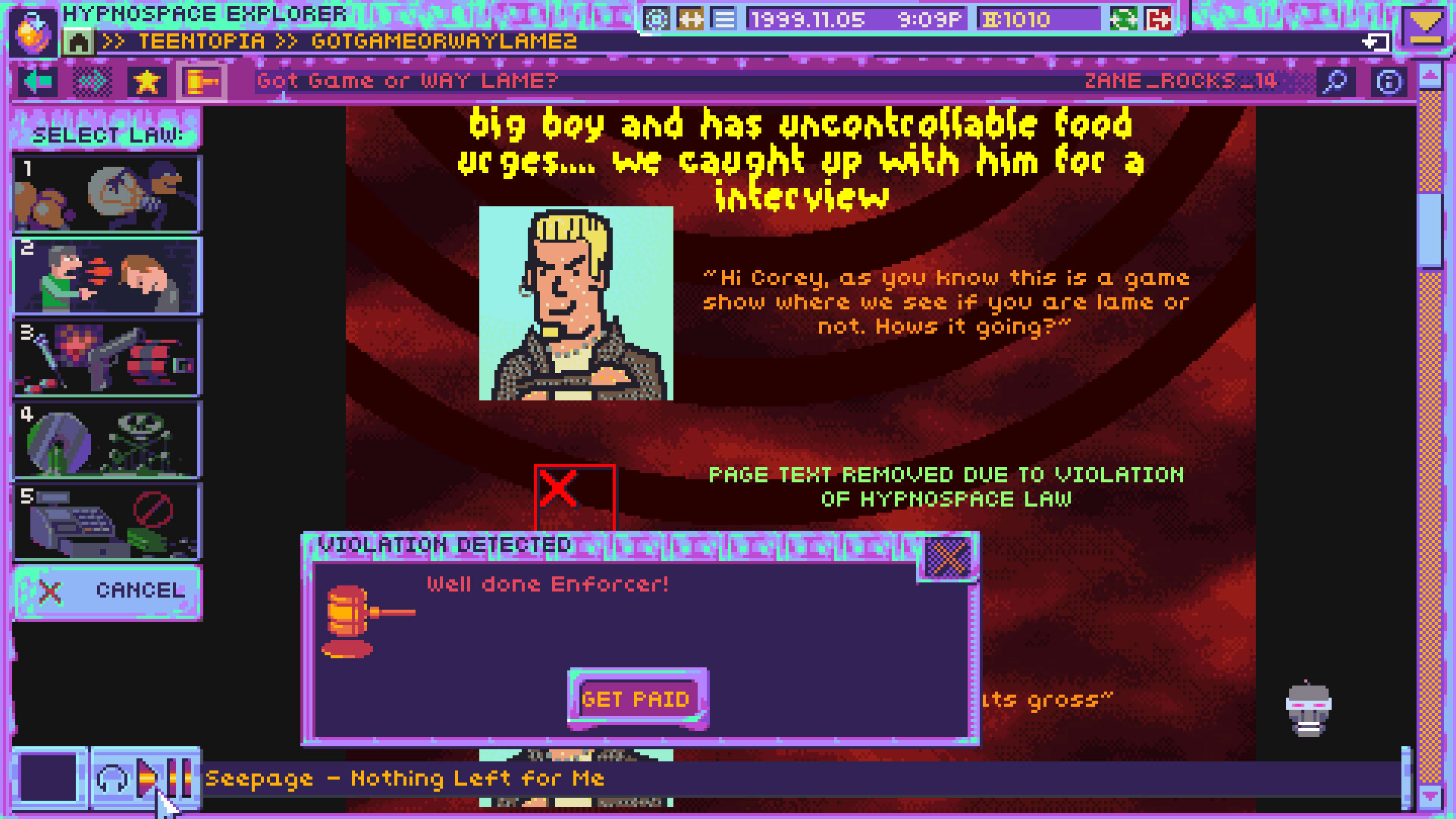 Screenshot for Hypnospace Outlaw