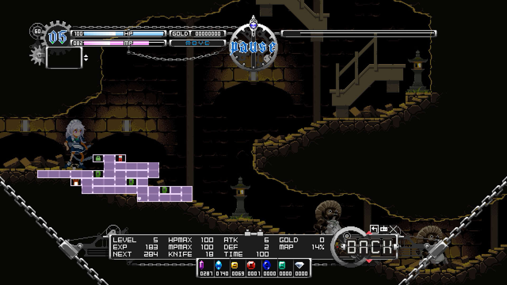Screenshot for Touhou Luna Nights