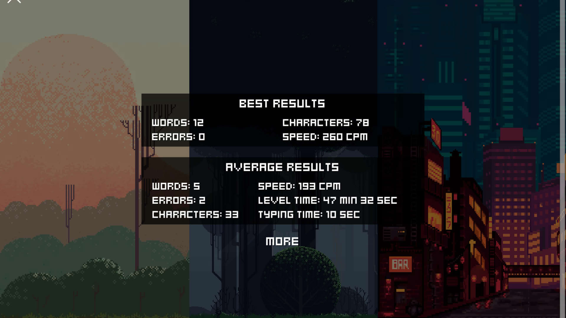 Screenshot for Falling words