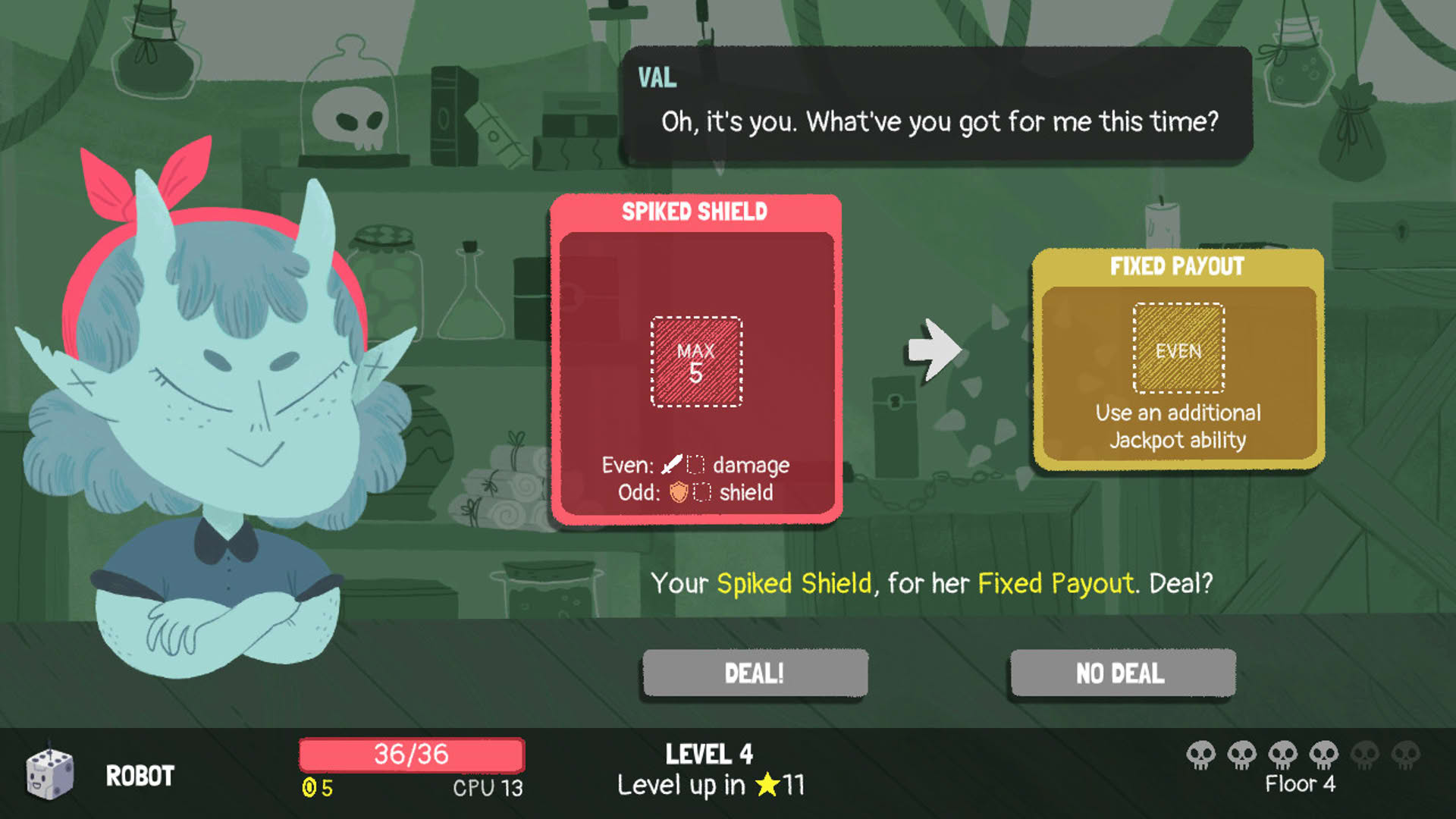 Screenshot for Dicey Dungeons