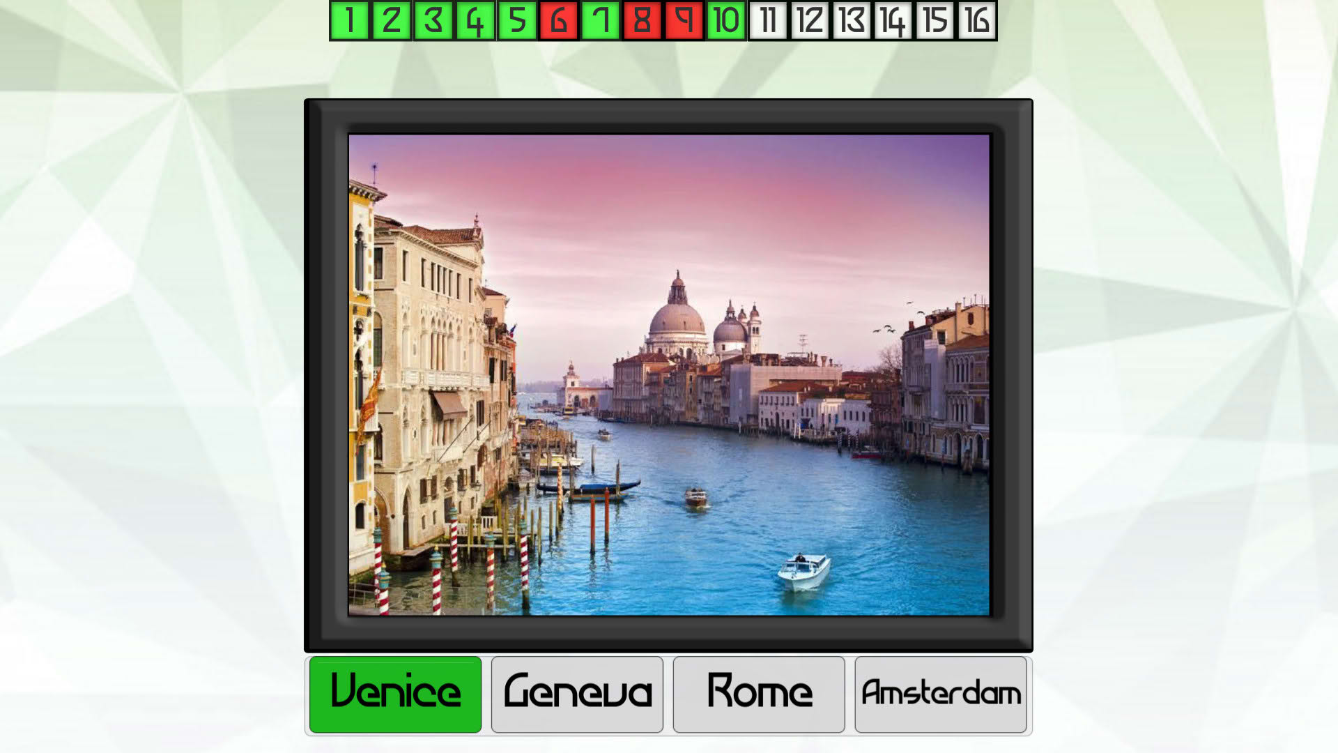 Screenshot for Test your knowledge: Cities