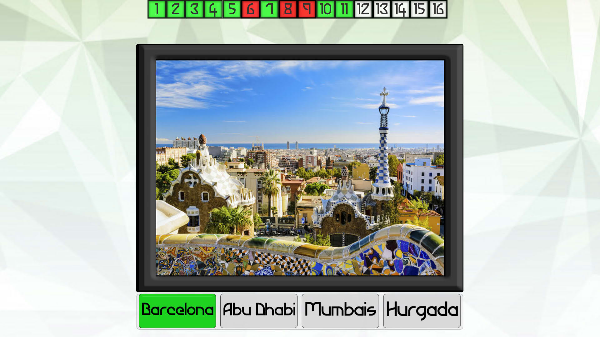 Screenshot for Test your knowledge: Cities
