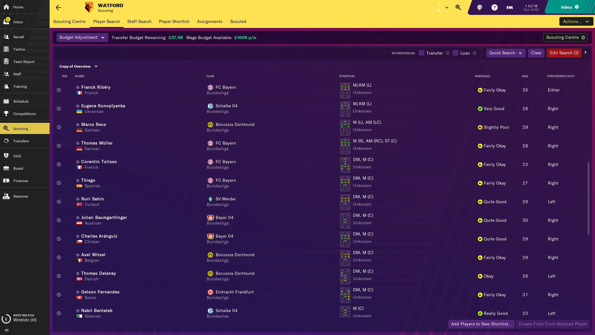 Screenshot for Football Manager 2019