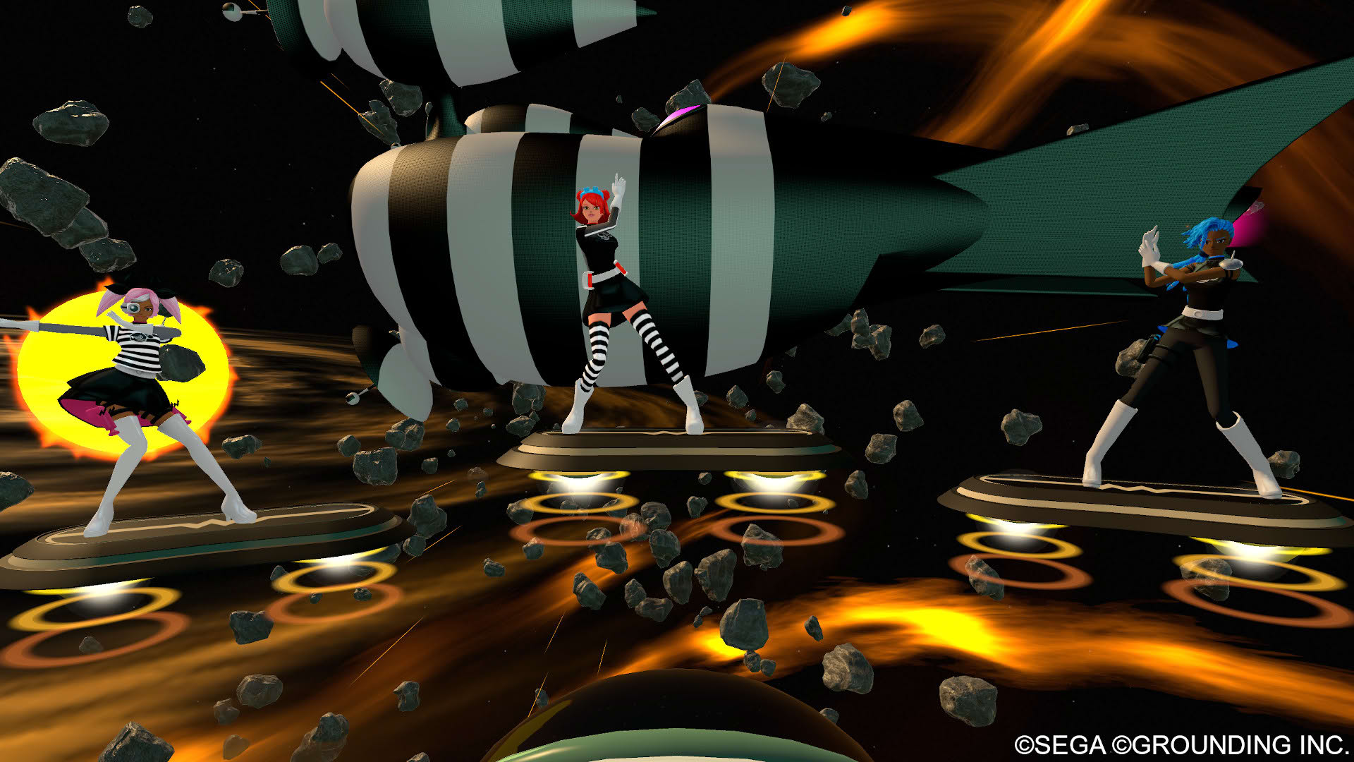 Screenshot for Space Channel 5 VR: Kinda Funky News Flash