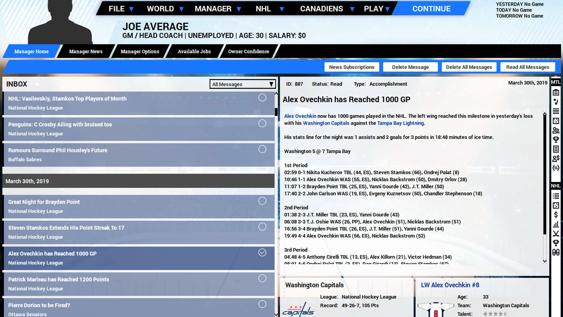 Screenshot for Franchise Hockey Manager 5