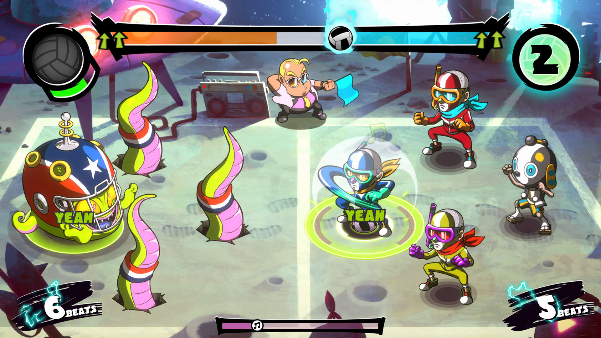 Screenshot for Super Dodgeball Beats