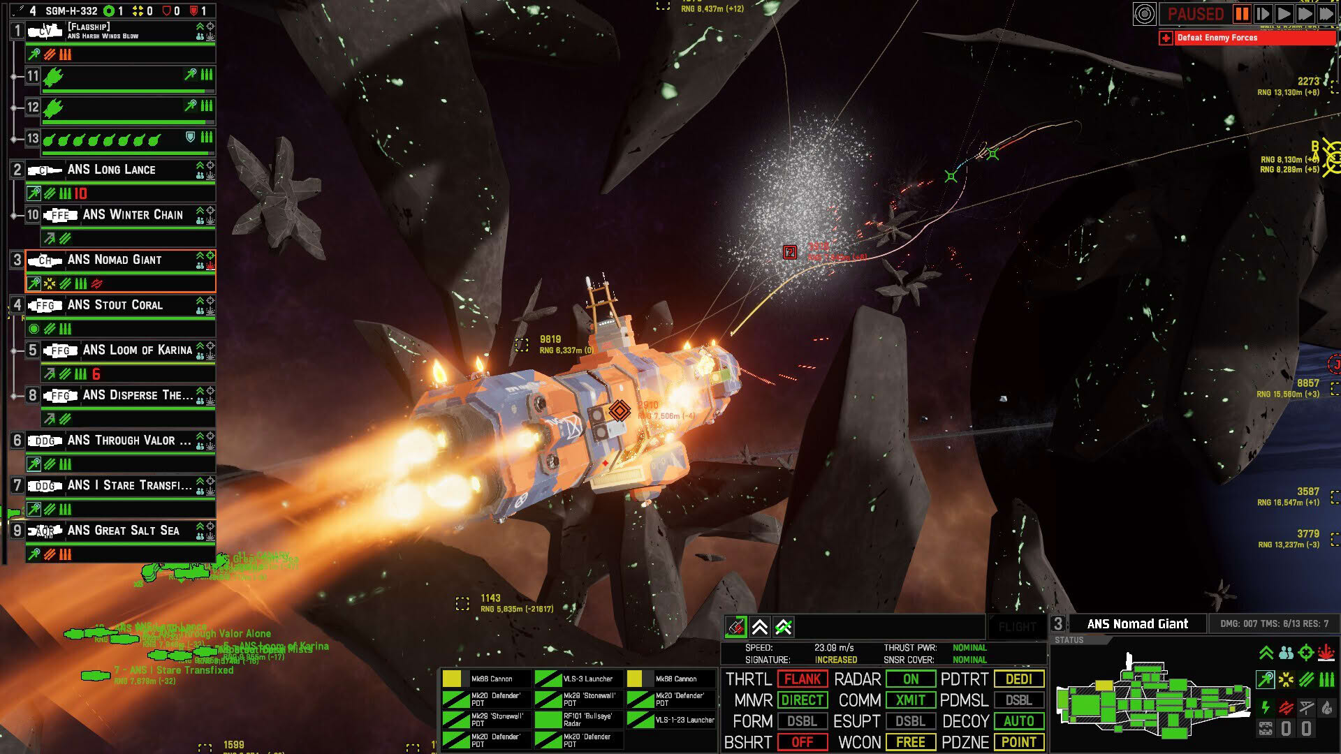 Screenshot for Nebulous: Fleet Command