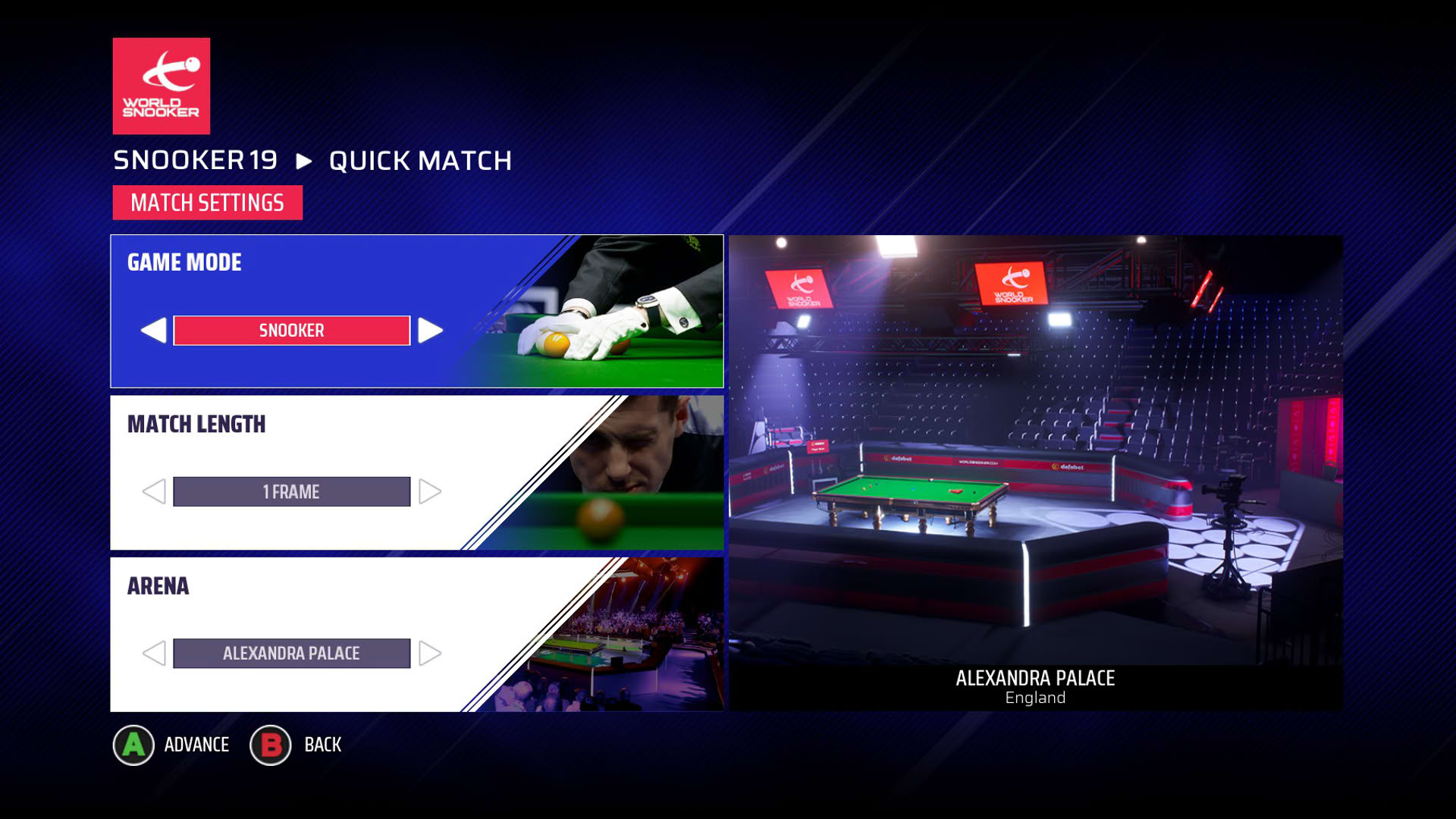 Screenshot for Snooker 19