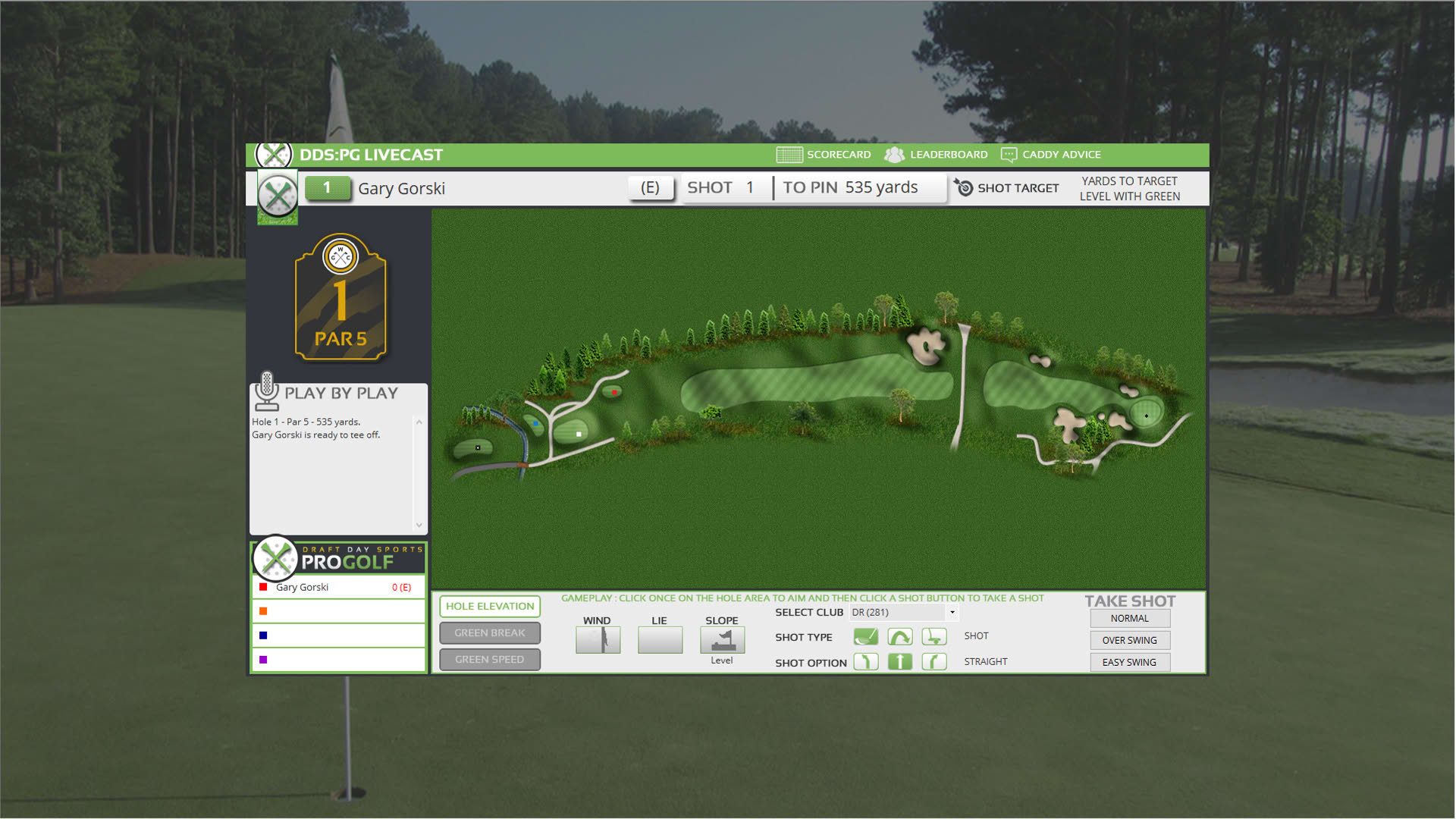 Screenshot for Draft Day Sports: Pro Golf