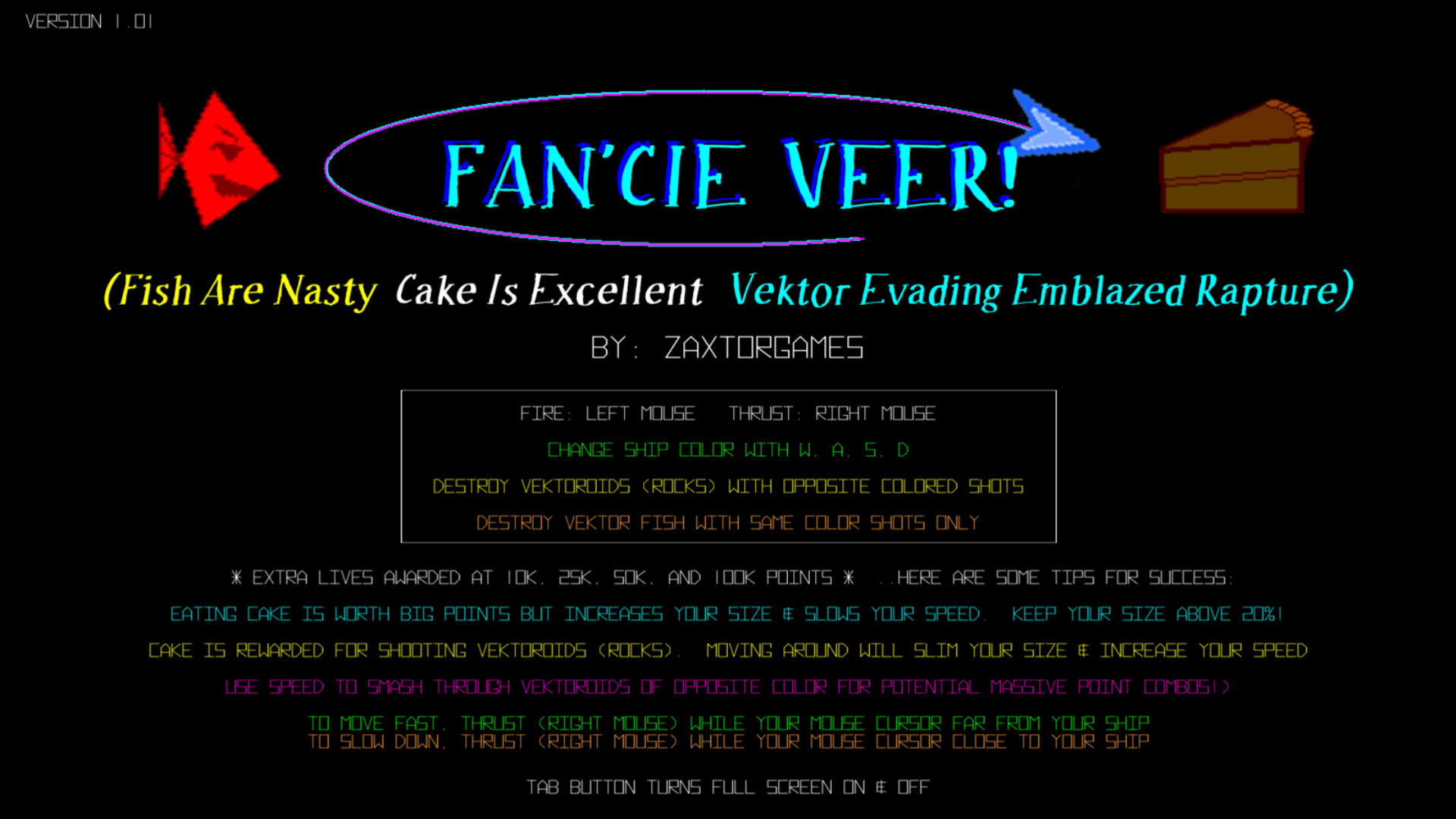 Screenshot for Fan'cie Veer! (Fish Are Nasty, Cake Is Excellent Vektor Evading Emblazed Rapture)