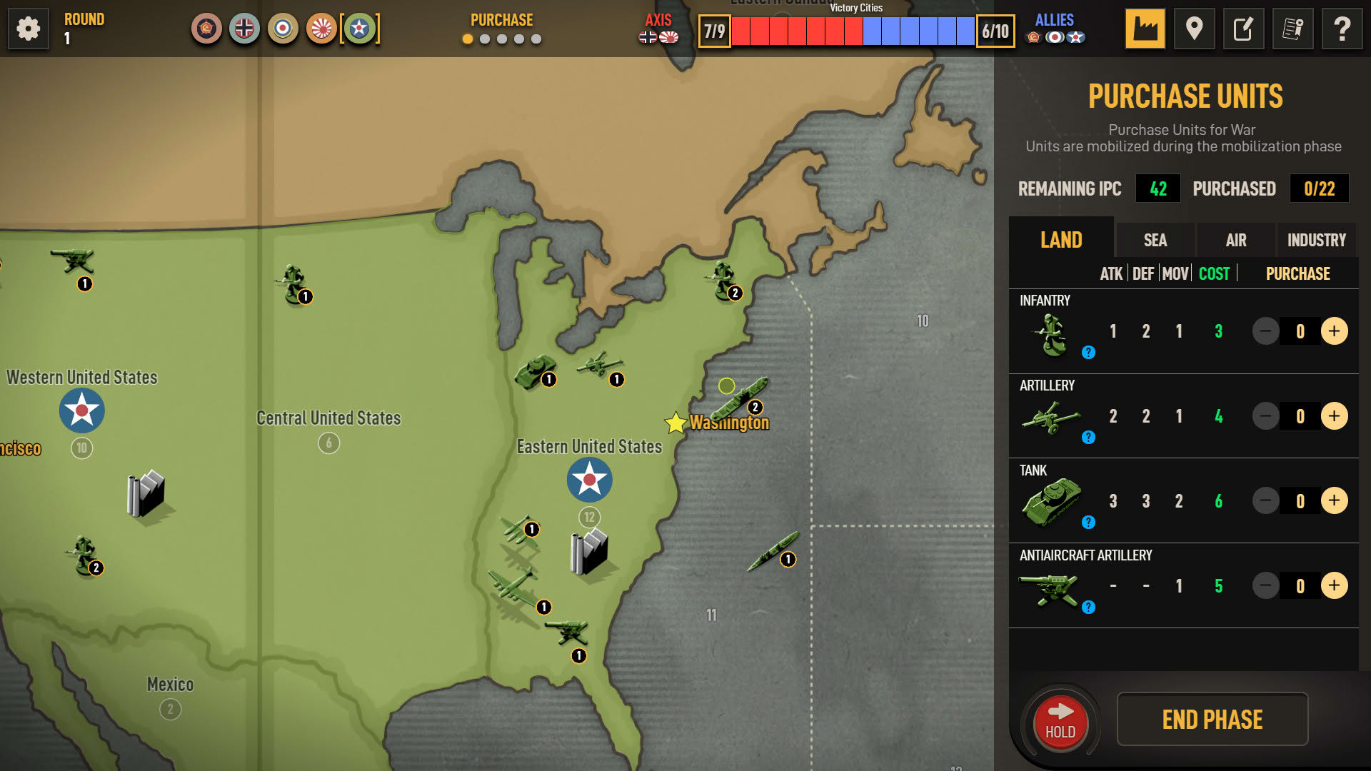 Screenshot for Axis & Allies 1942 Online