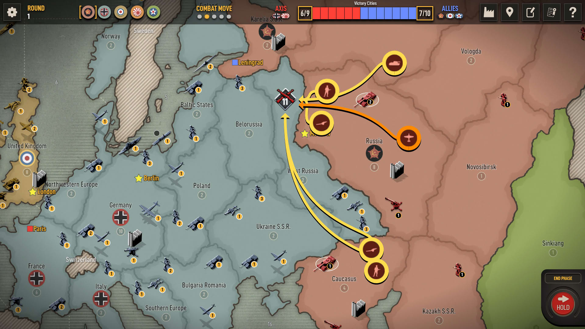 Screenshot for Axis & Allies 1942 Online